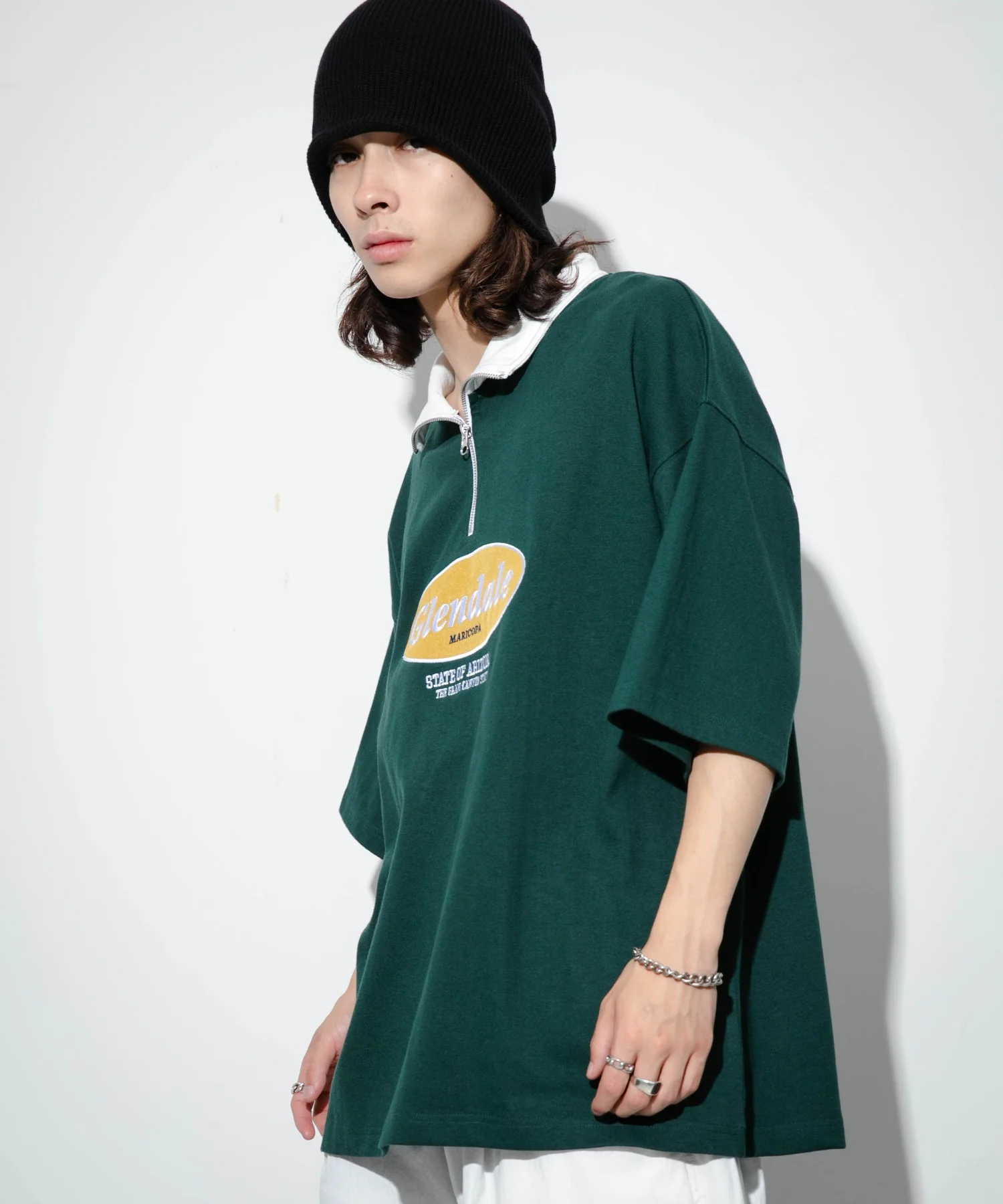 ヘビーウエイトサークルロゴハーフZIPT（S） - Image 15