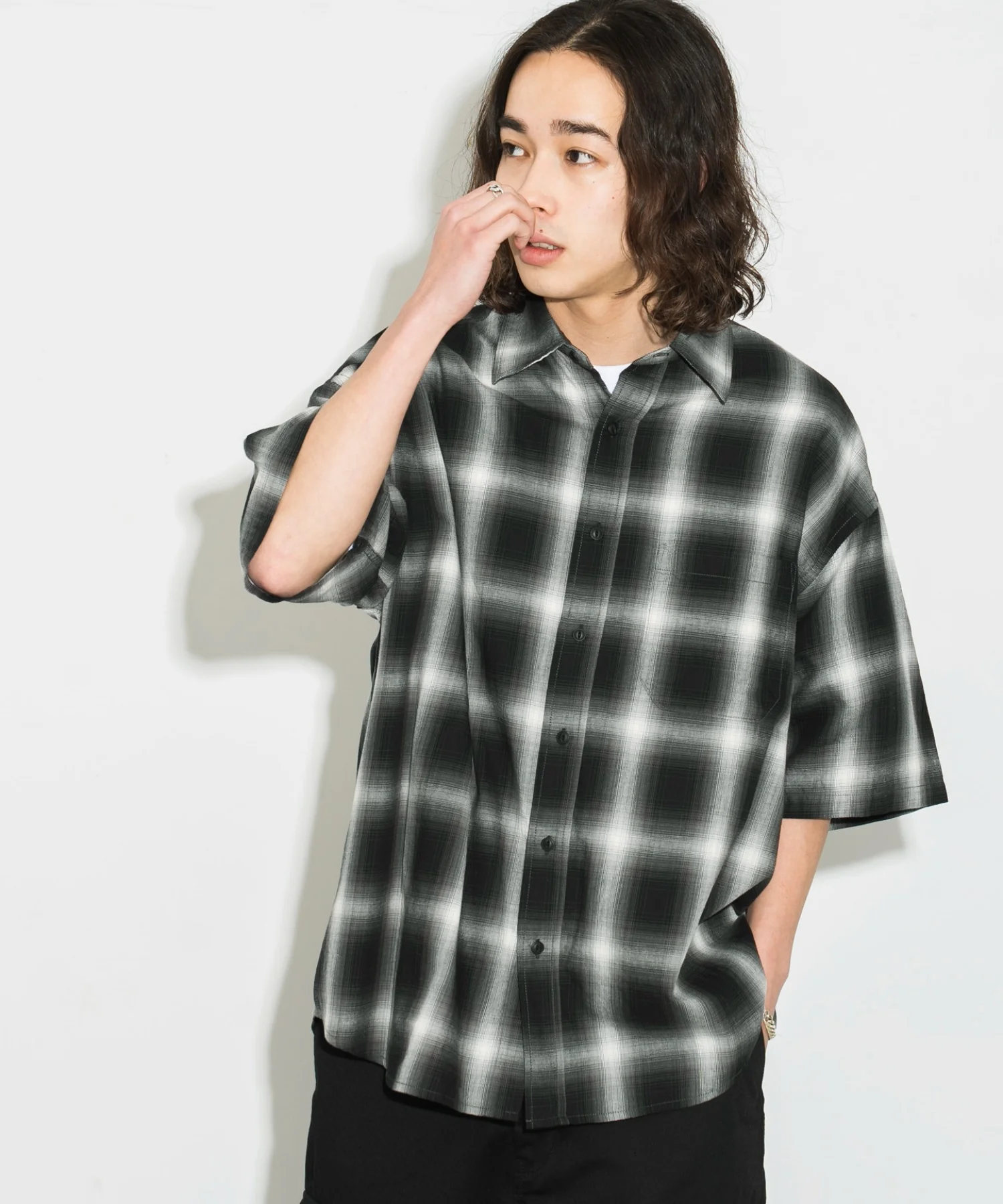 オンブレチェックシャツ（S） - Image 30