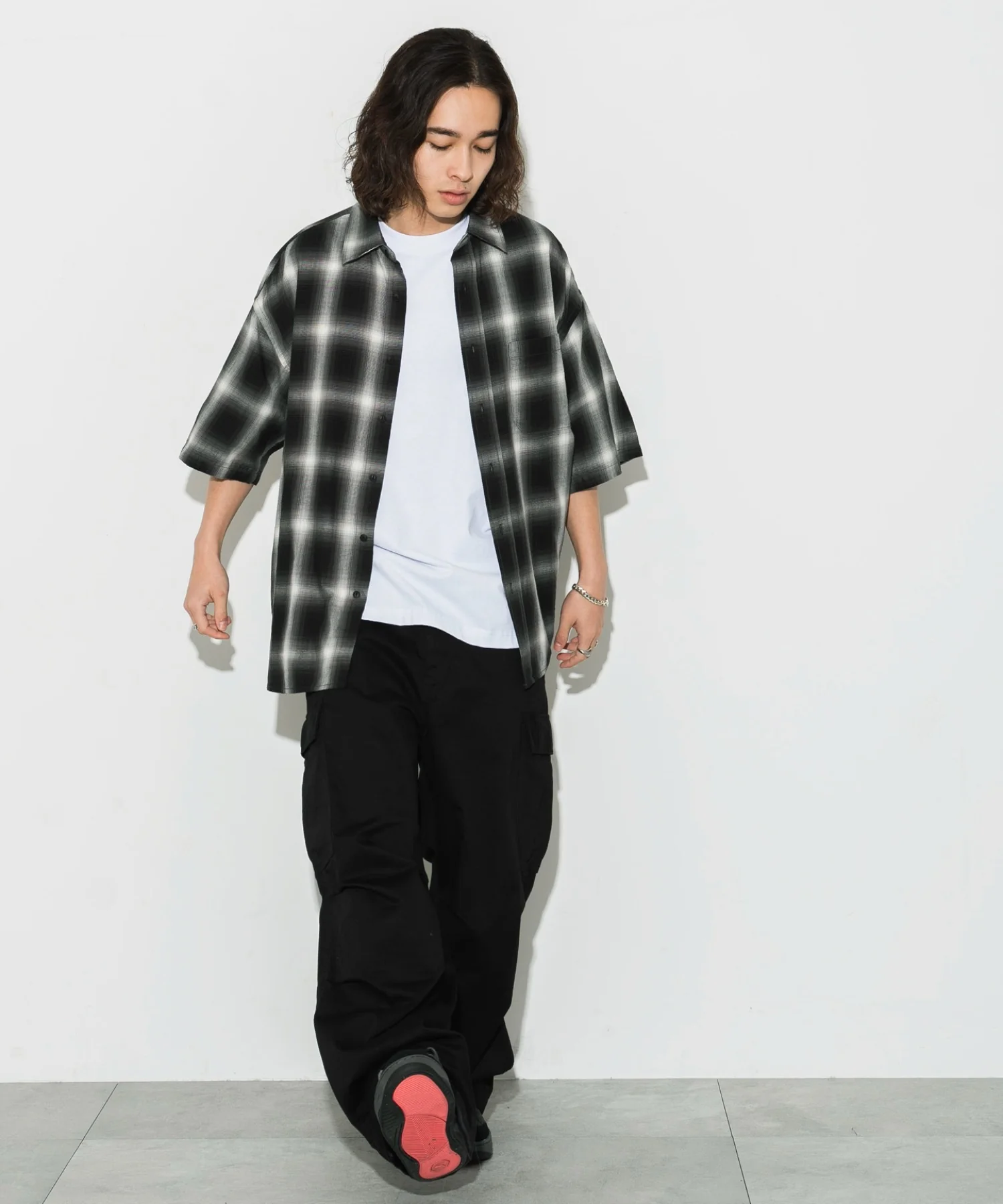 オンブレチェックシャツ（S） - Image 9