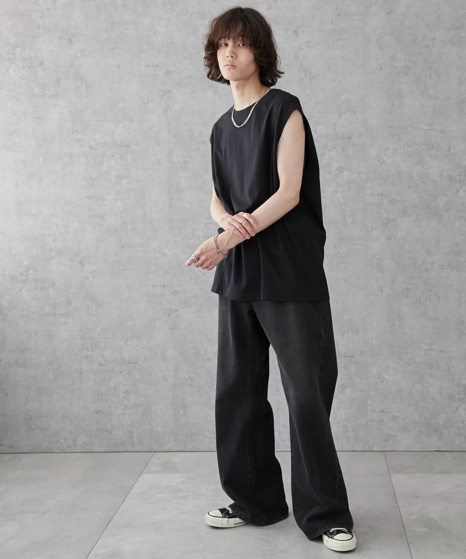 スリーブレスコットンT - Image 15