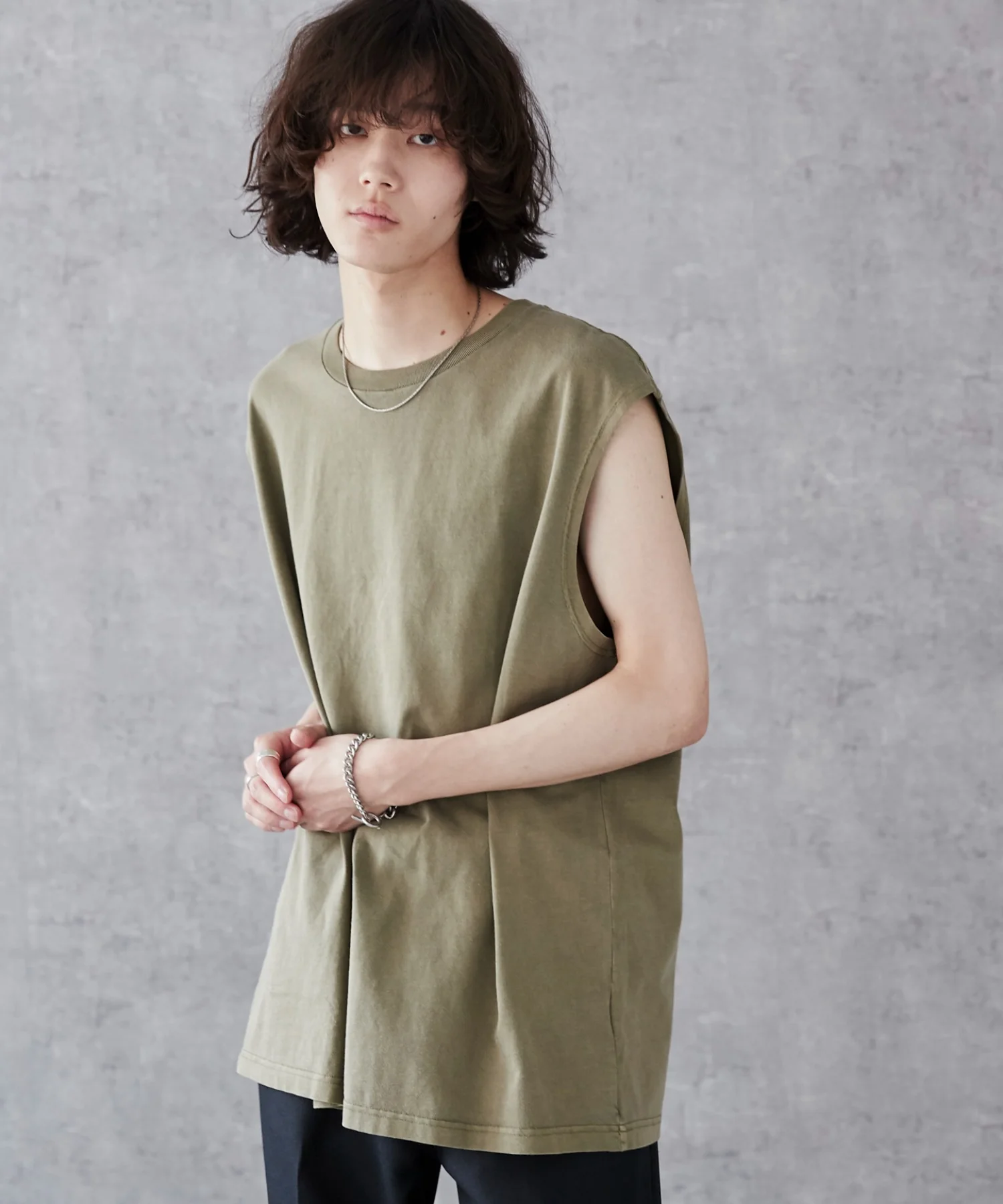 スリーブレスコットンT - Image 21