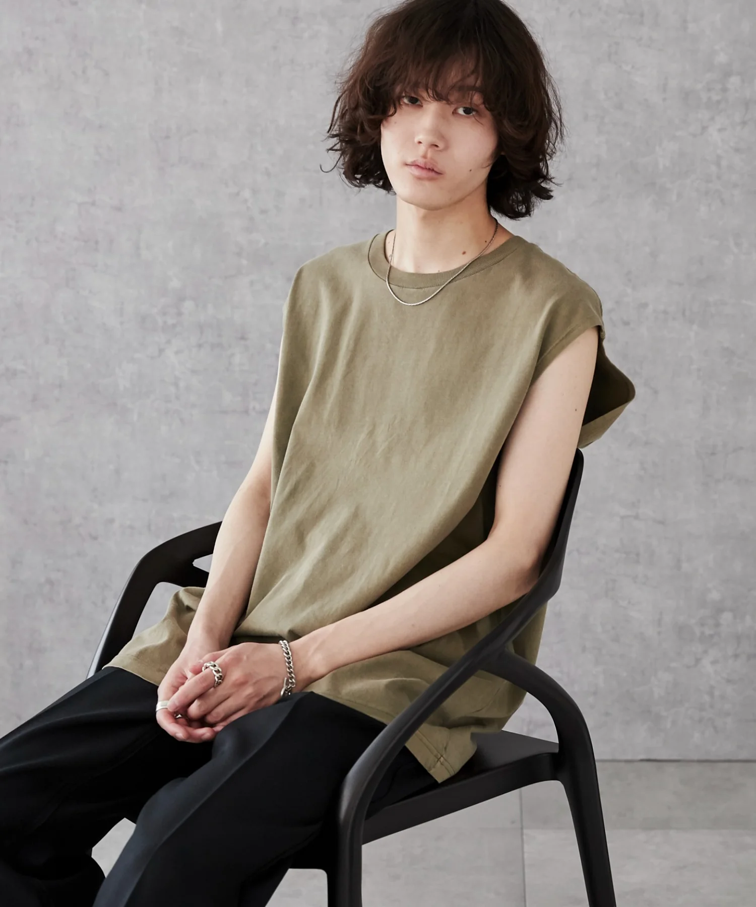 スリーブレスコットンT - Image 22