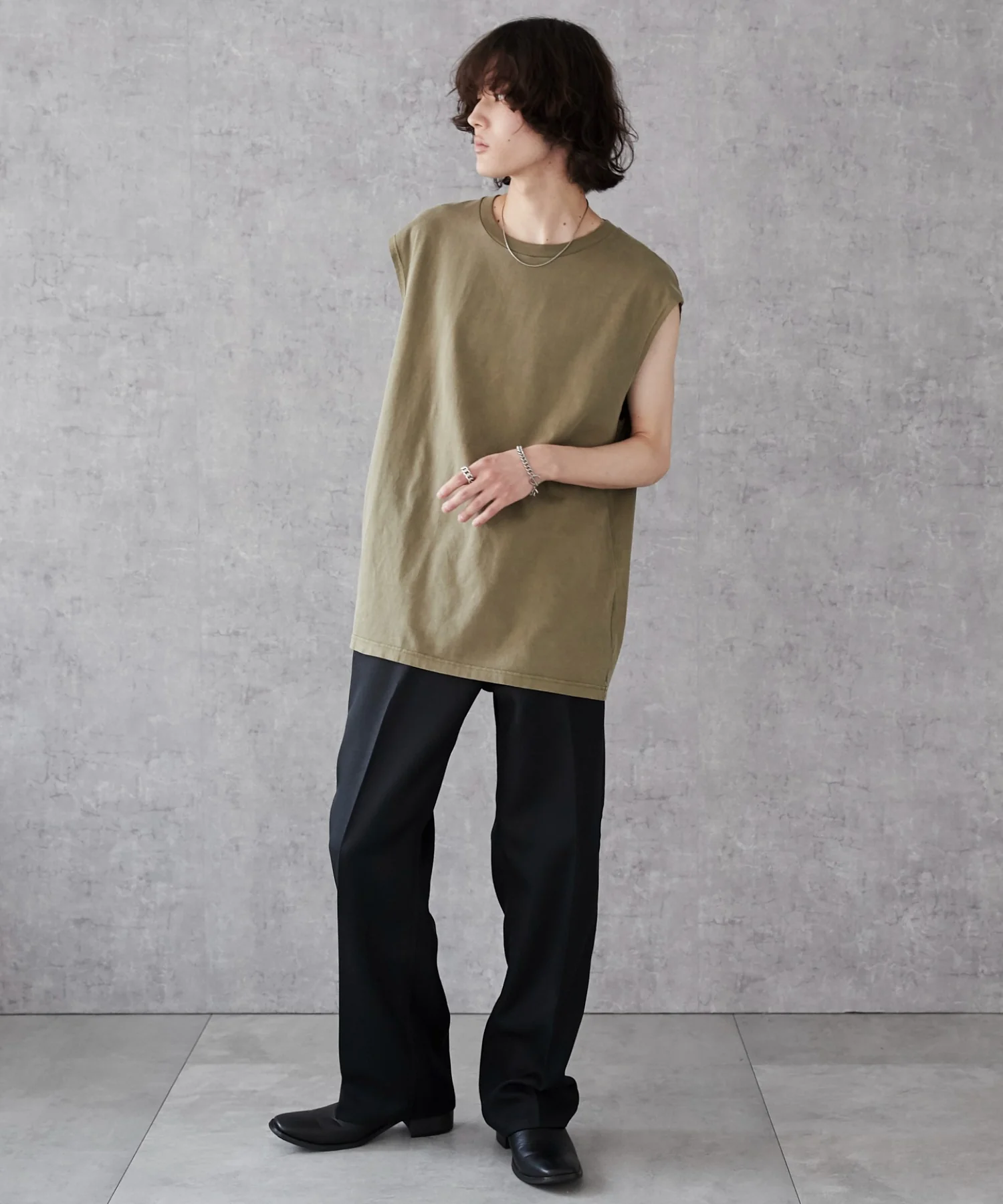 スリーブレスコットンT - Image 23