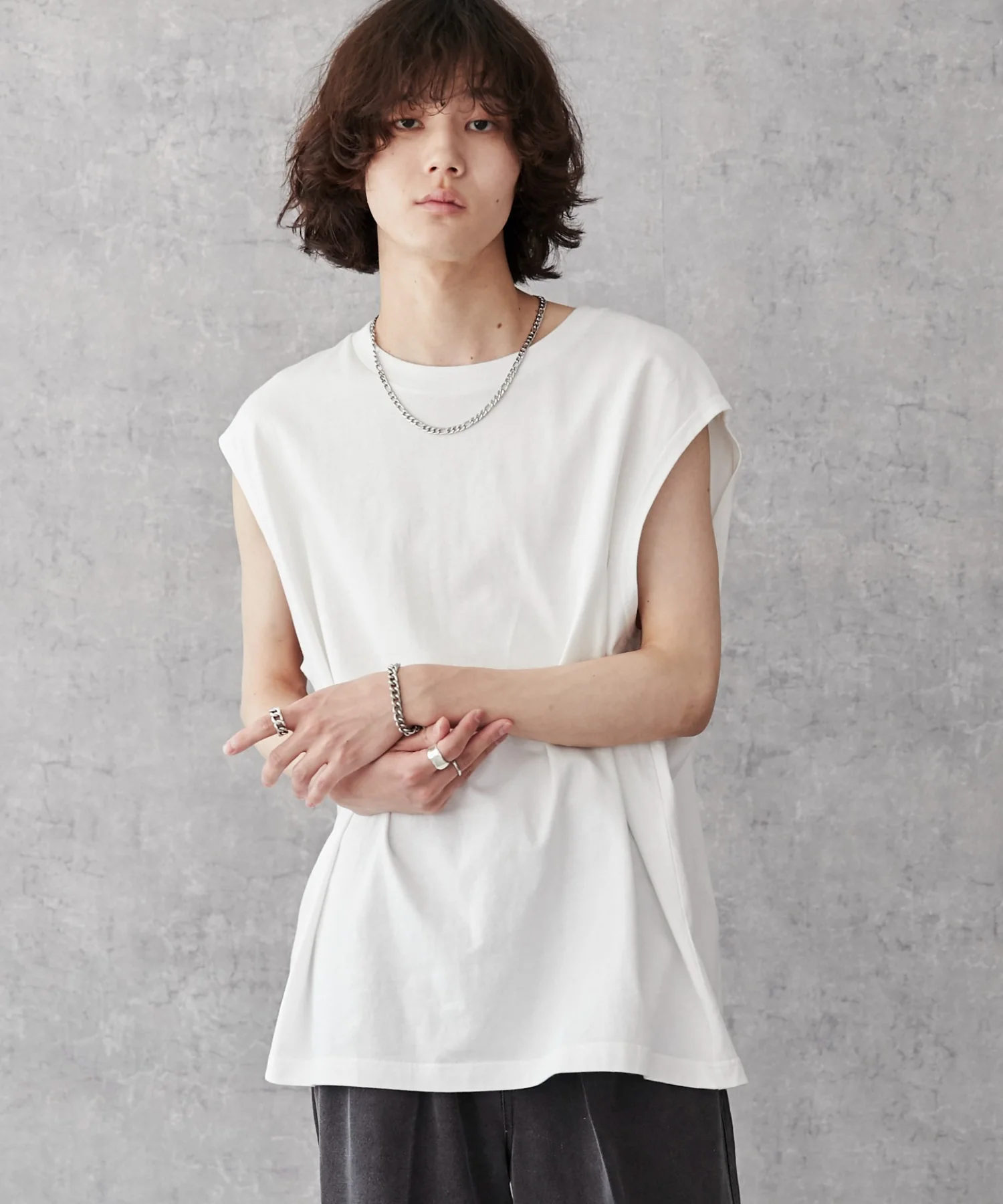スリーブレスコットンT - Image 31