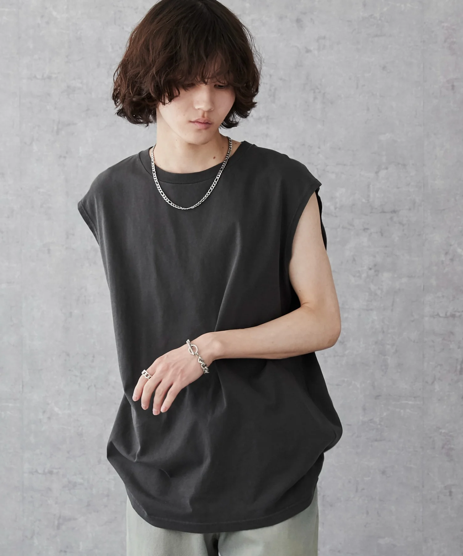スリーブレスコットンT - Image 38