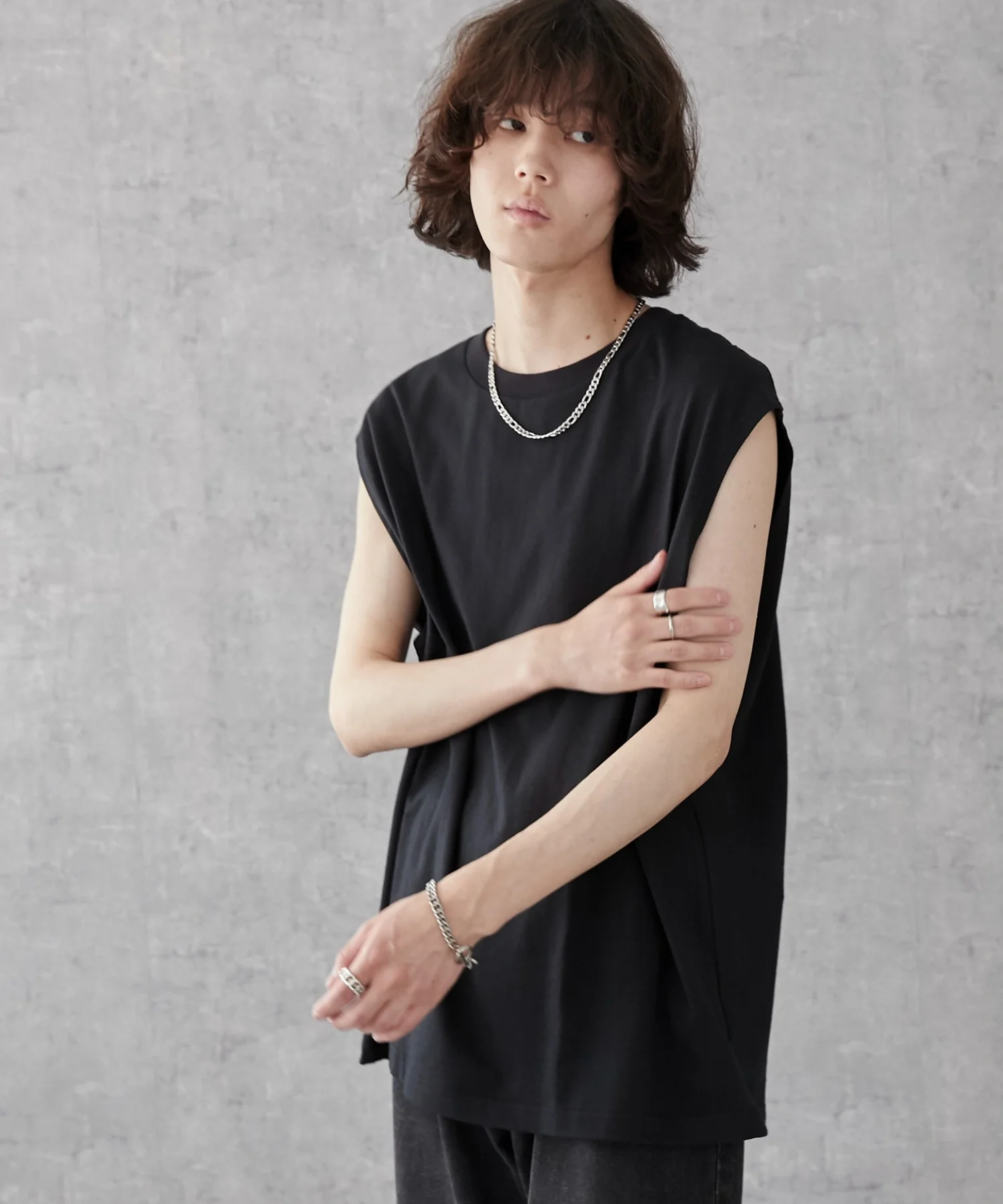 スリーブレスコットンT - Image 45