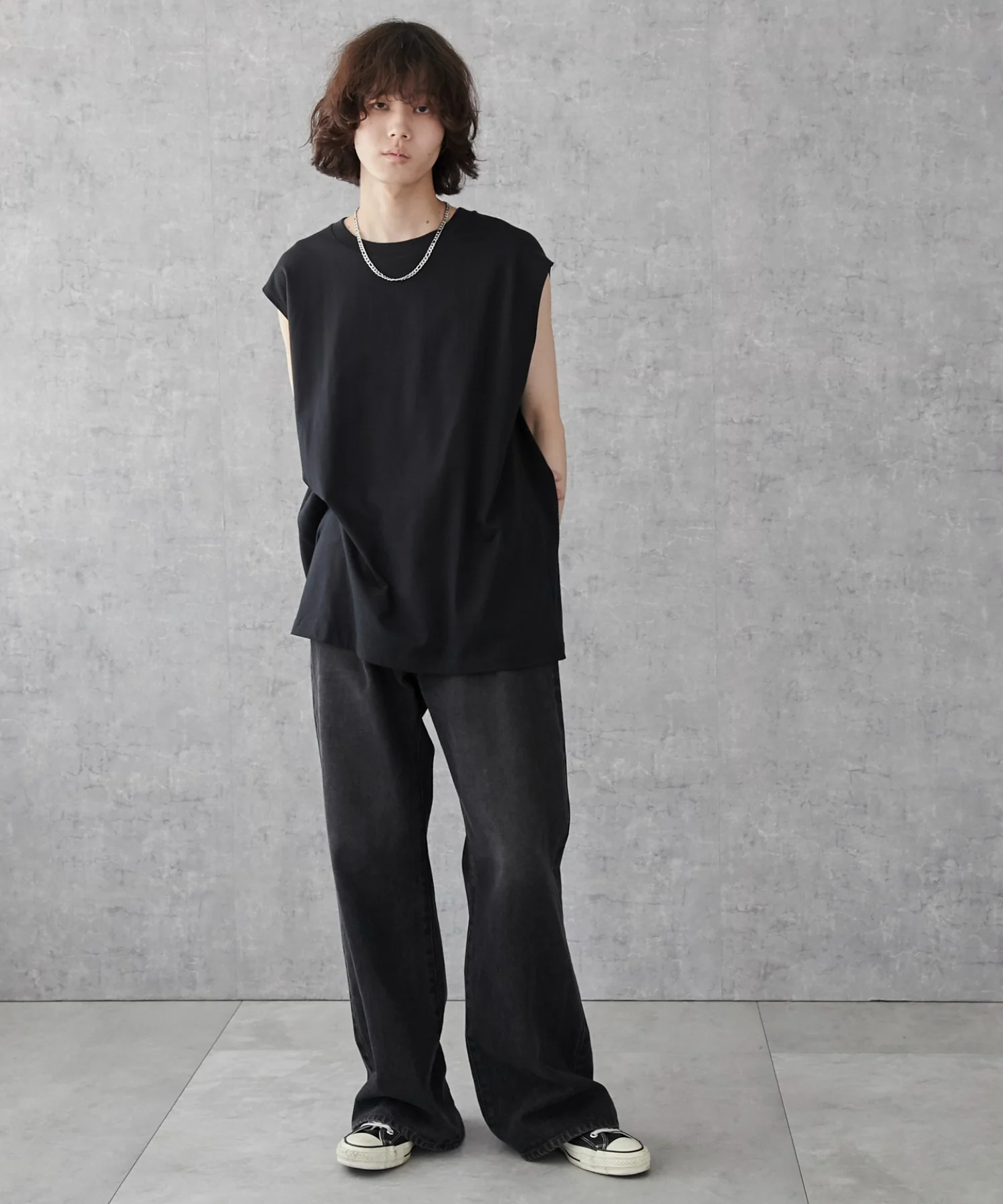 スリーブレスコットンT - Image 46