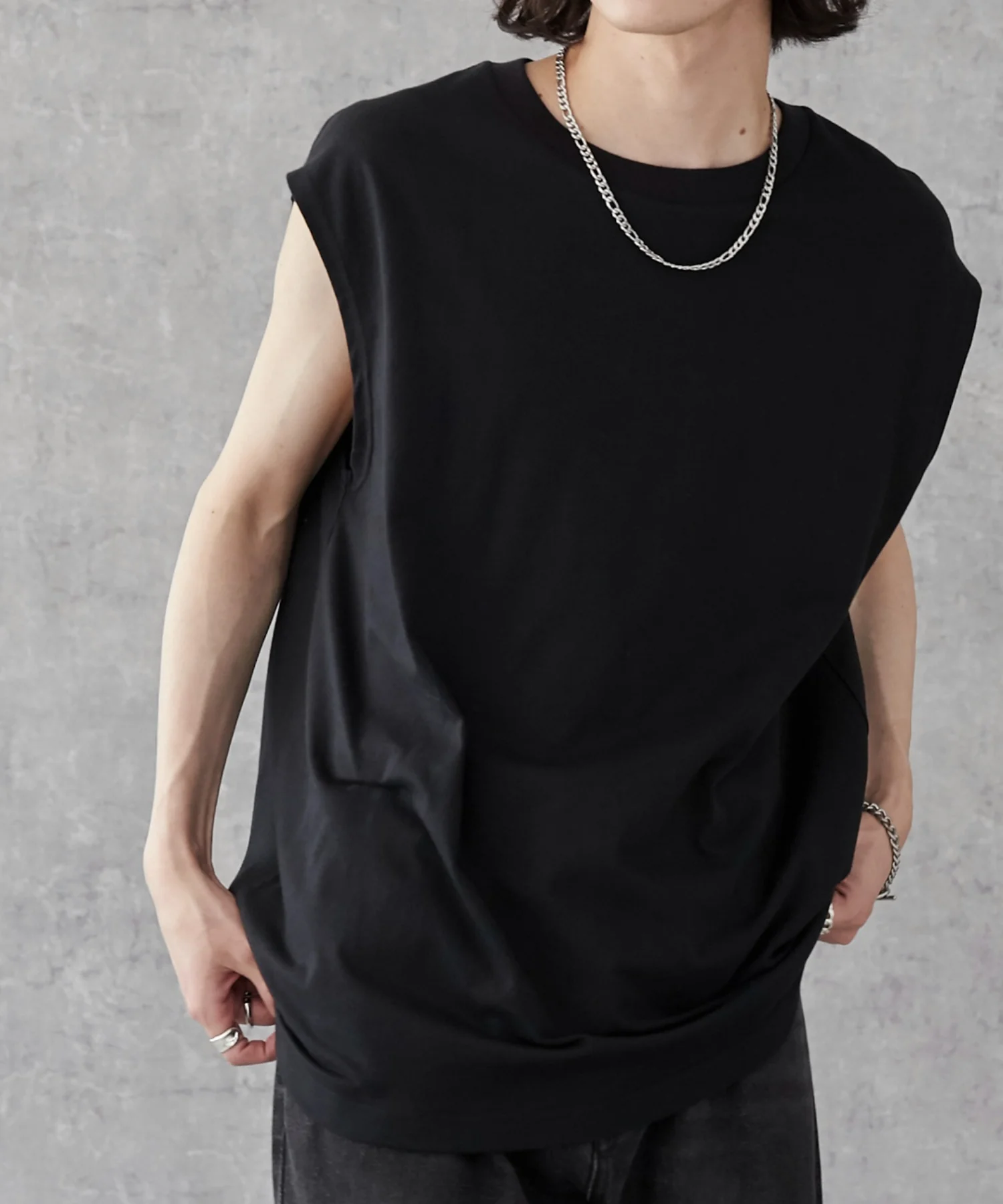 スリーブレスコットンT - Image 5