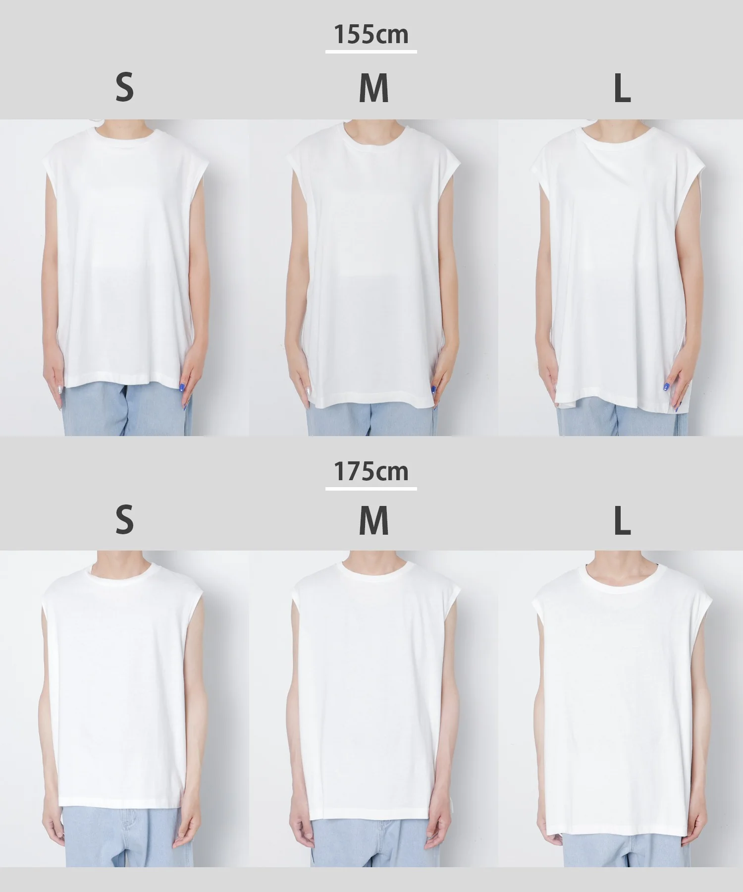 スリーブレスコットンT - Image 51