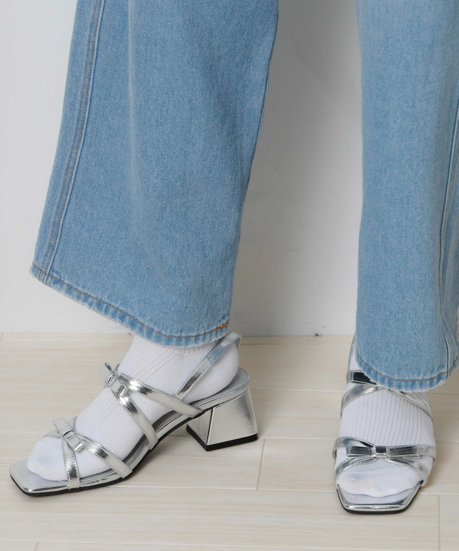 リボンヒールサンダル - Image 3