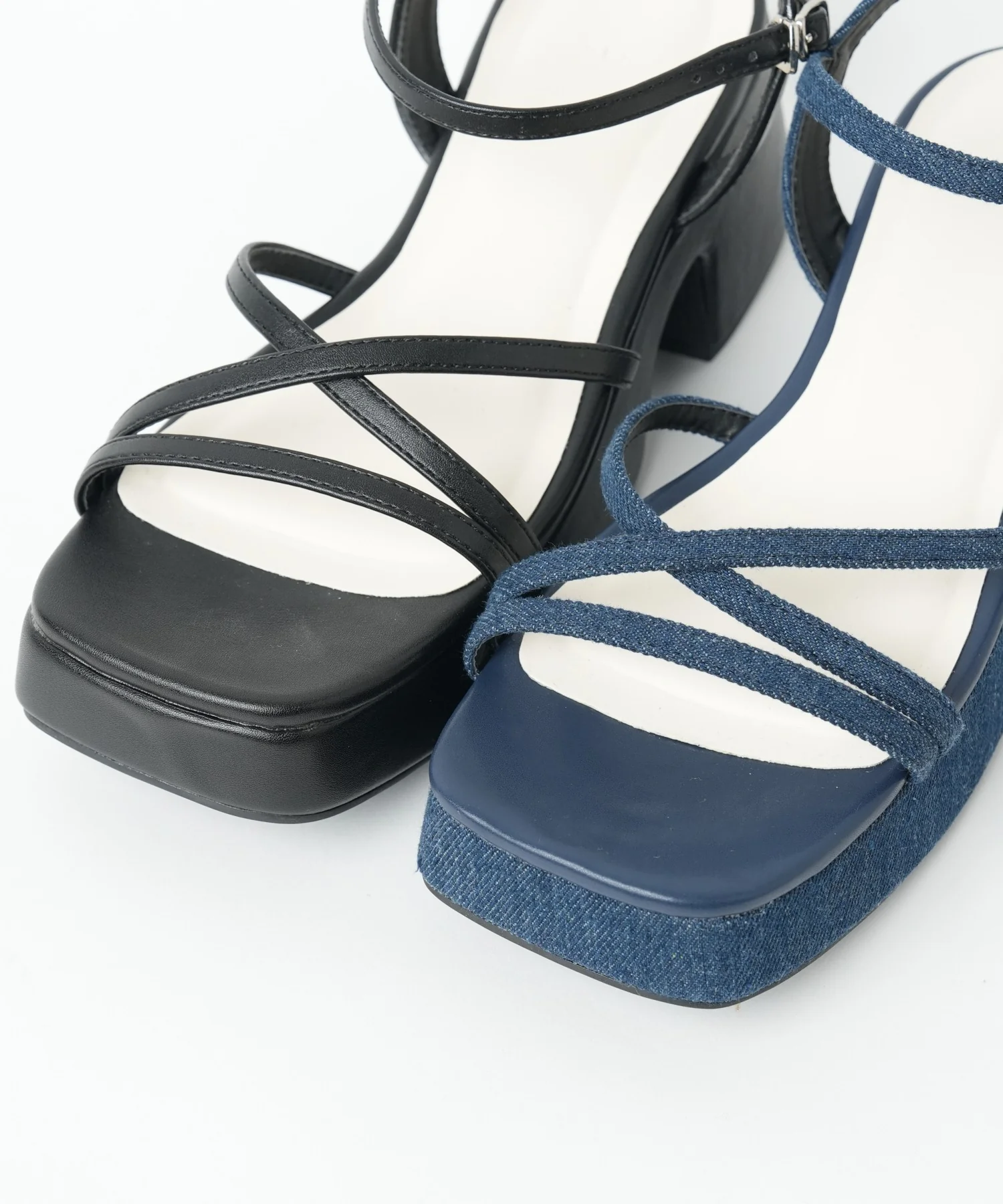 バルキーヒール細ストラップサンダル - Image 18