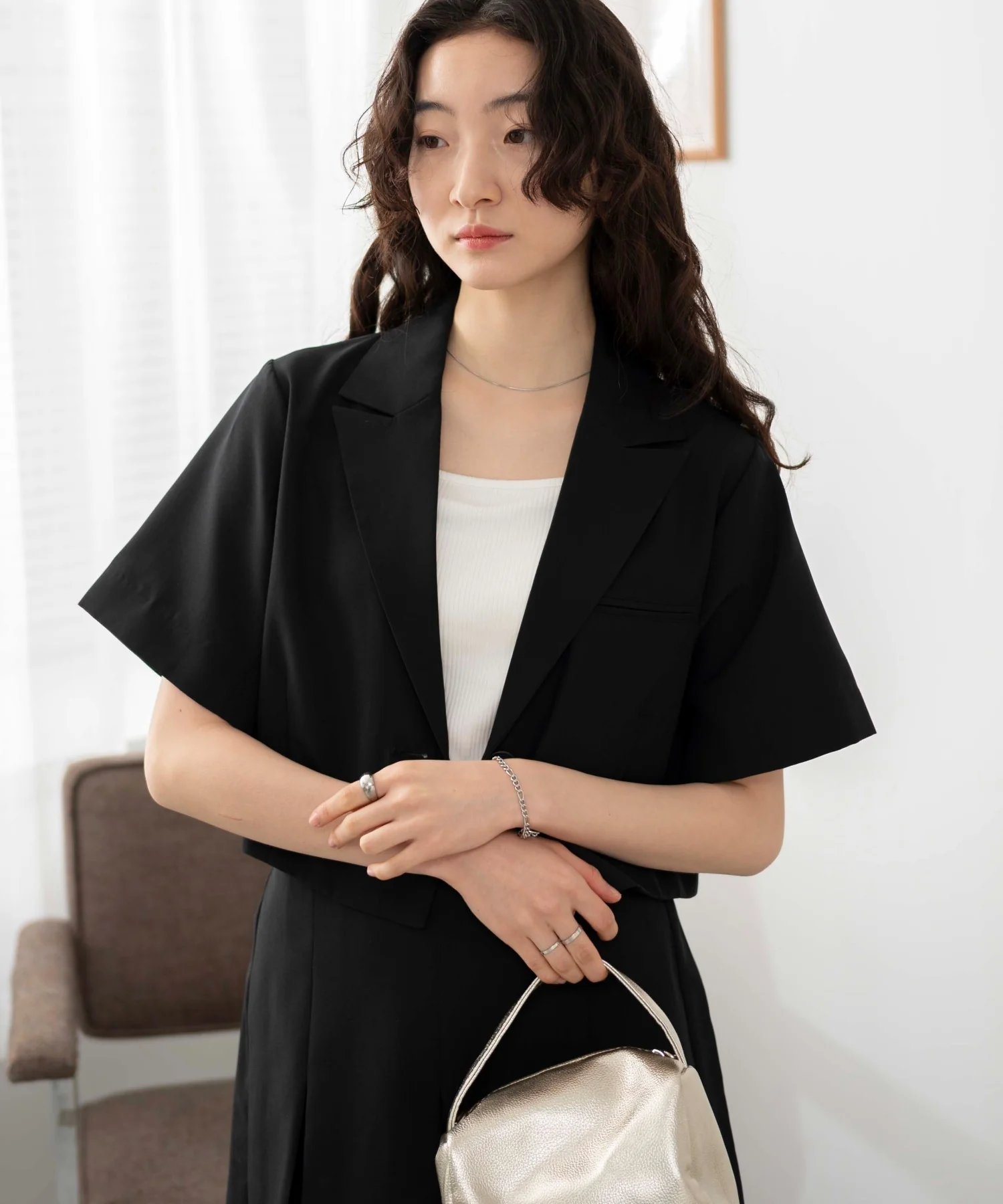 リネンライクショートシャツジャケット - Image 14