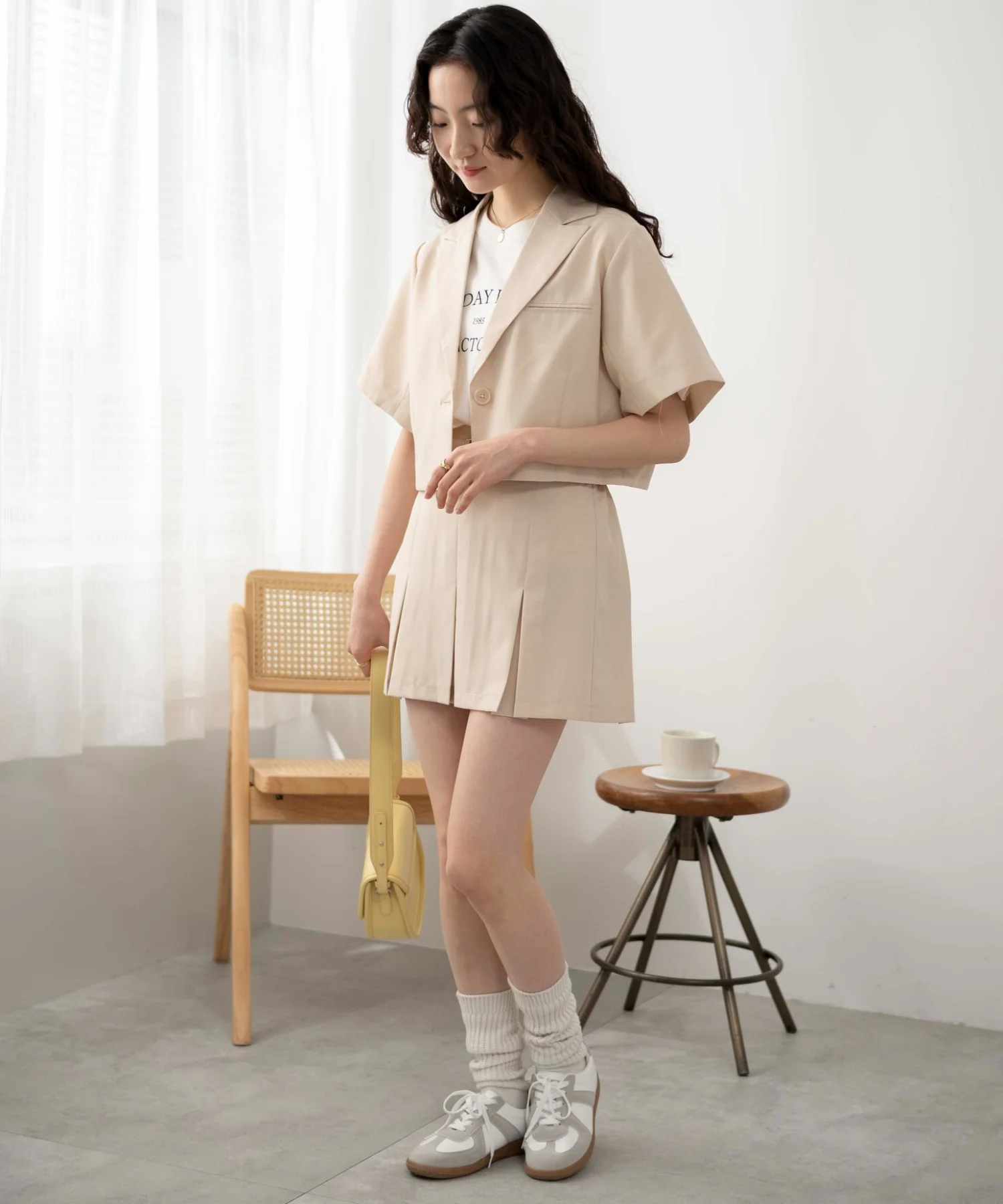 リネンライクショートシャツジャケット - Image 3