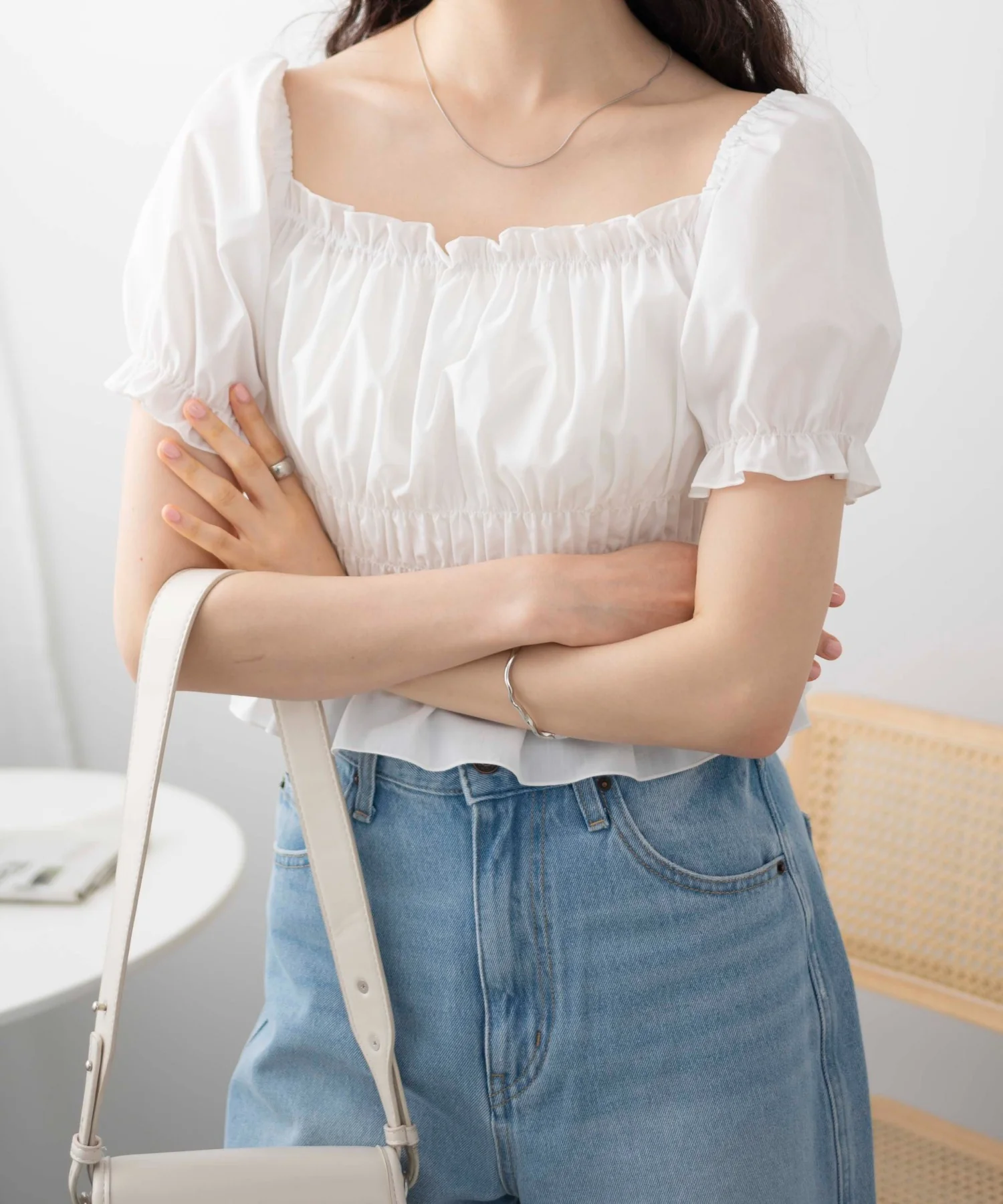 オフショルシャーリングブラウス - Image 5