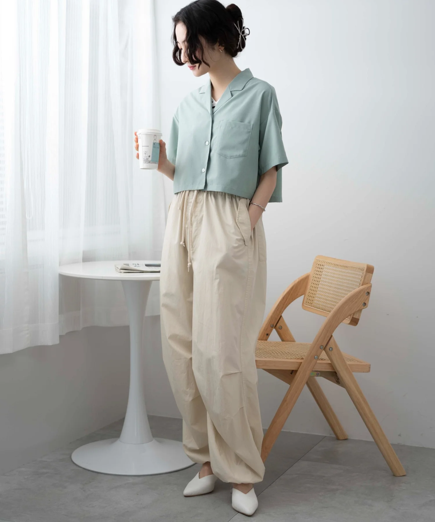 オープンカラーショートシャツ - Image 5