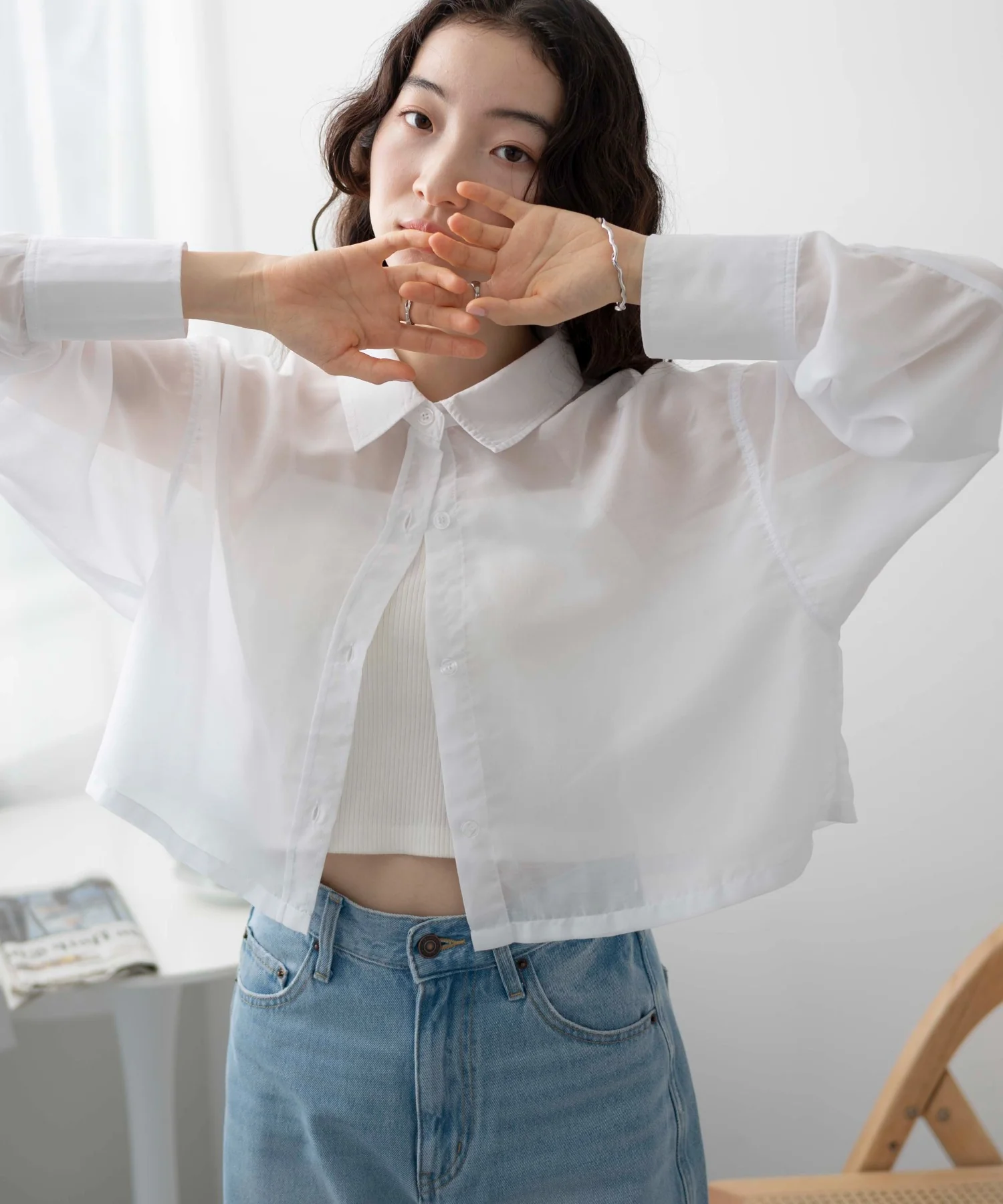 シアーショートシャツ - Image 3