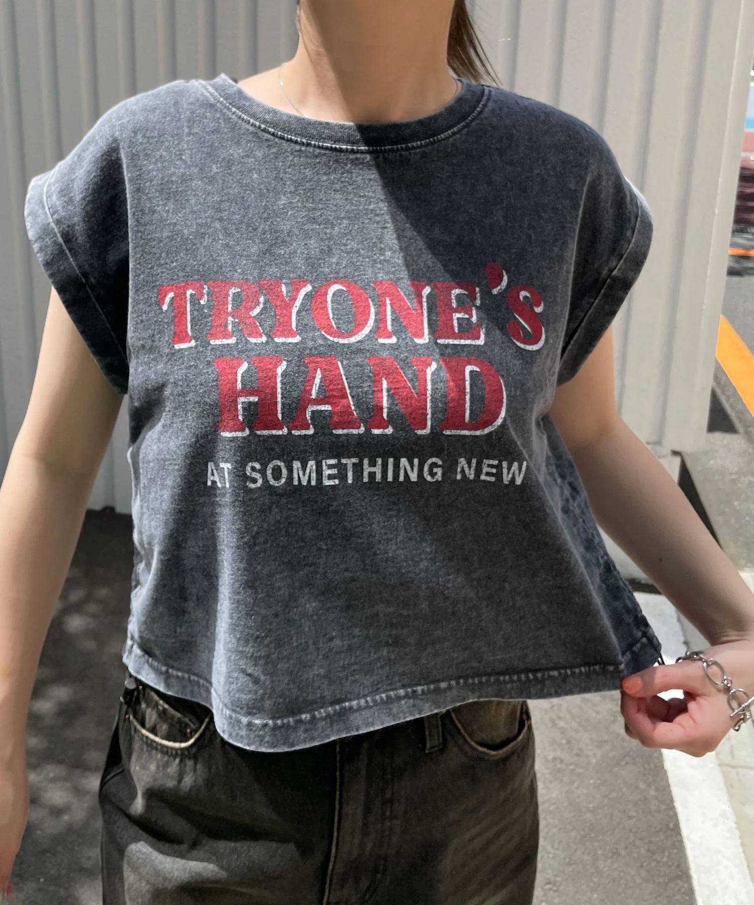ヴィンテージウォッシュドロストデザインT - Image 42