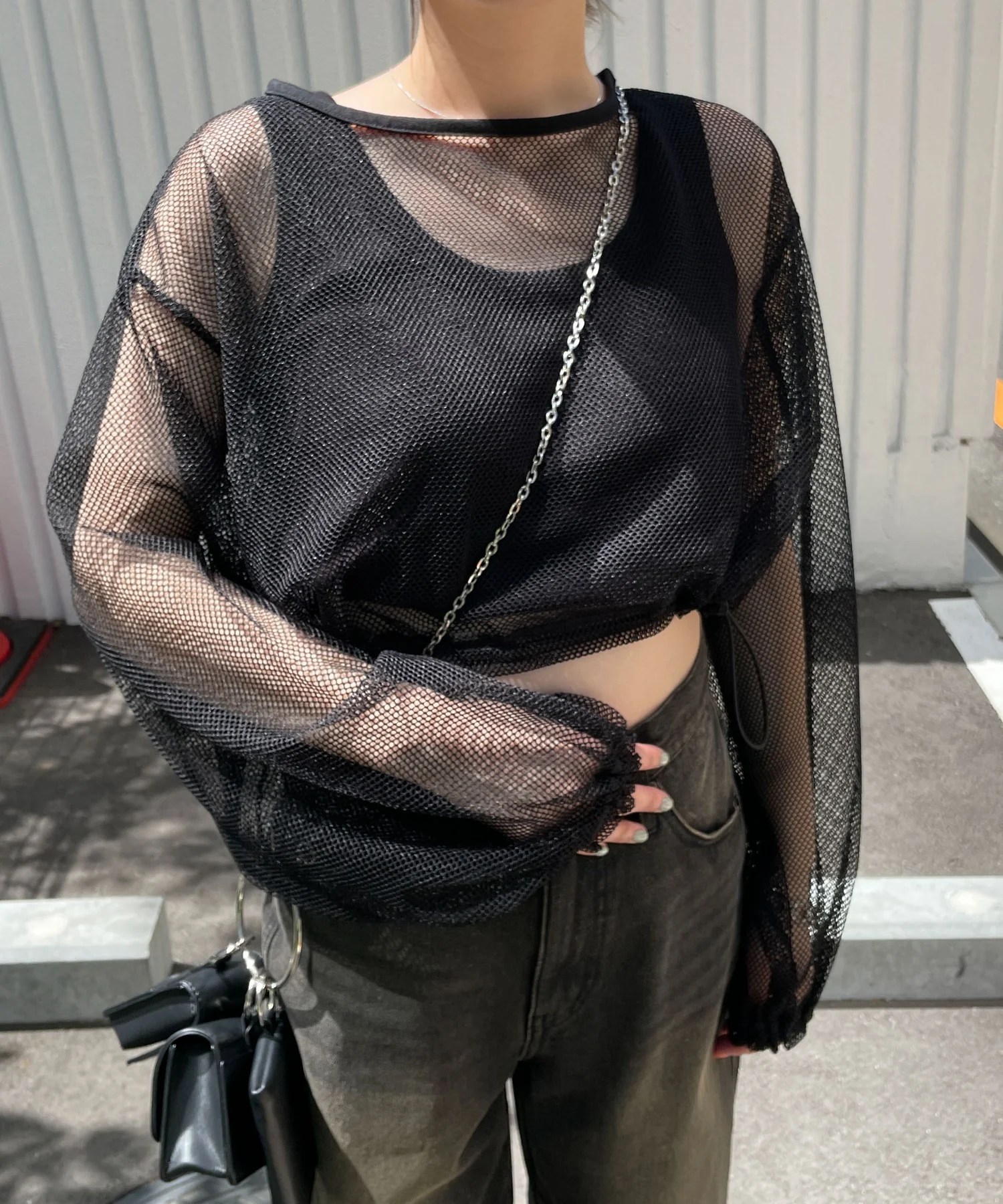 メッシュサイドドロストトップス - Image 11