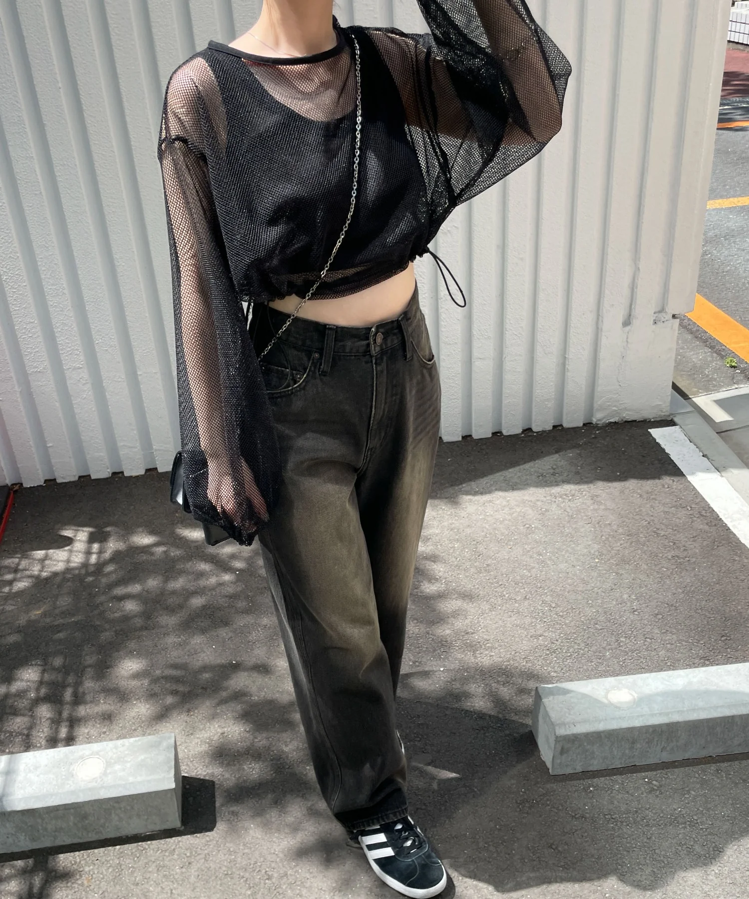 メッシュサイドドロストトップス - Image 4