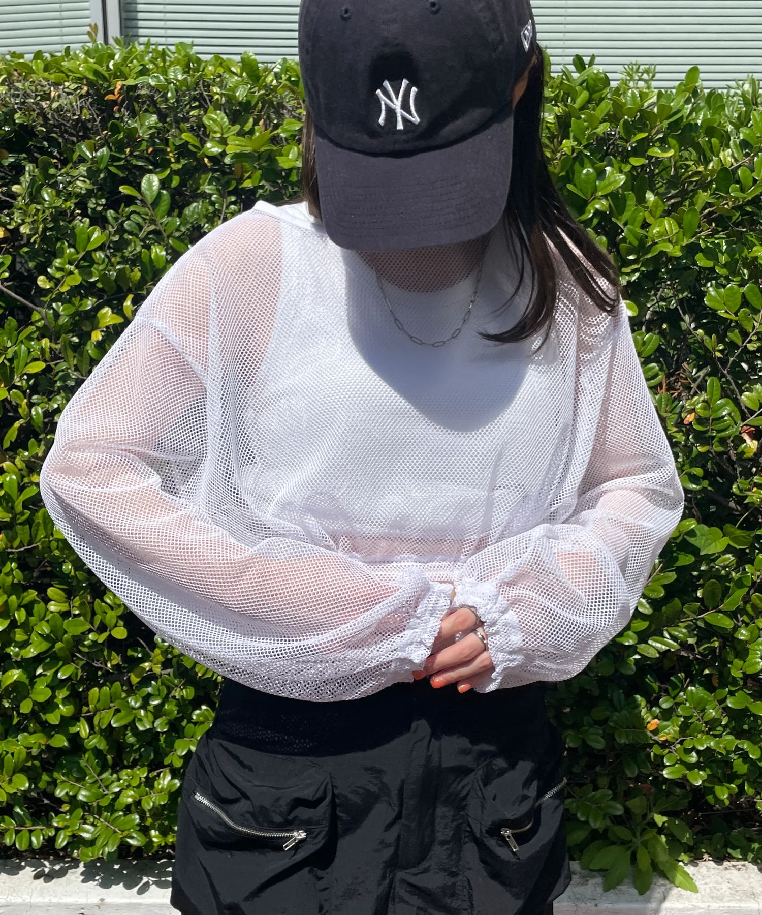 メッシュサイドドロストトップス - Image 5