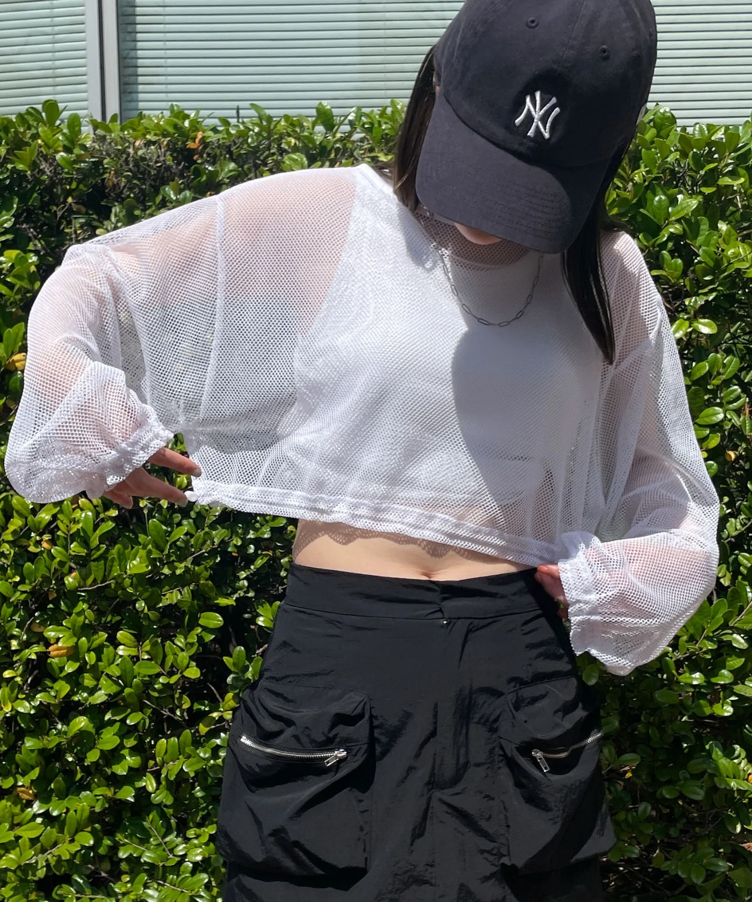 メッシュサイドドロストトップス - Image 7