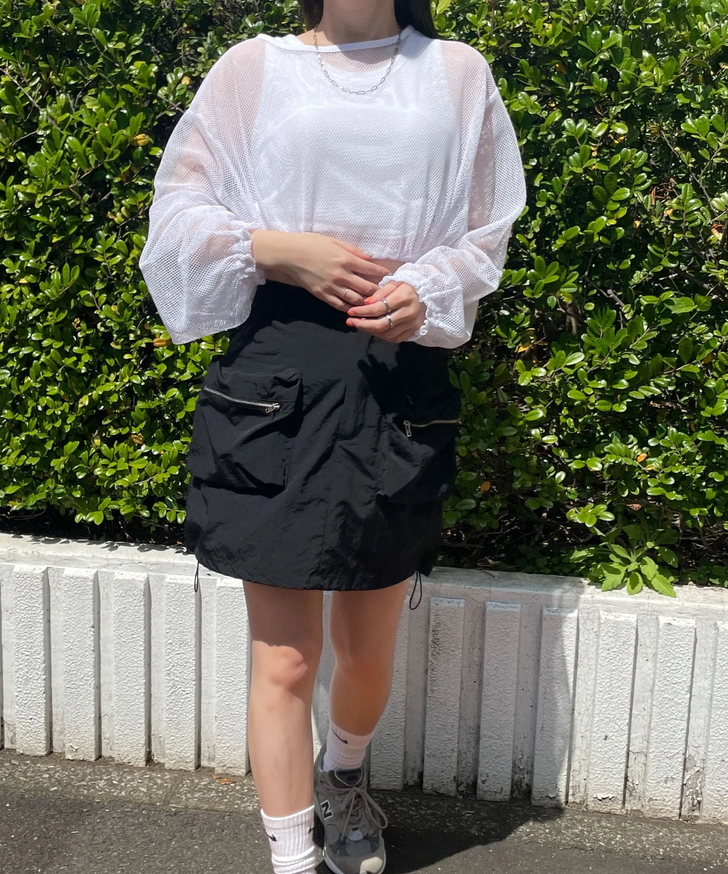 メッシュサイドドロストトップス - Image 9