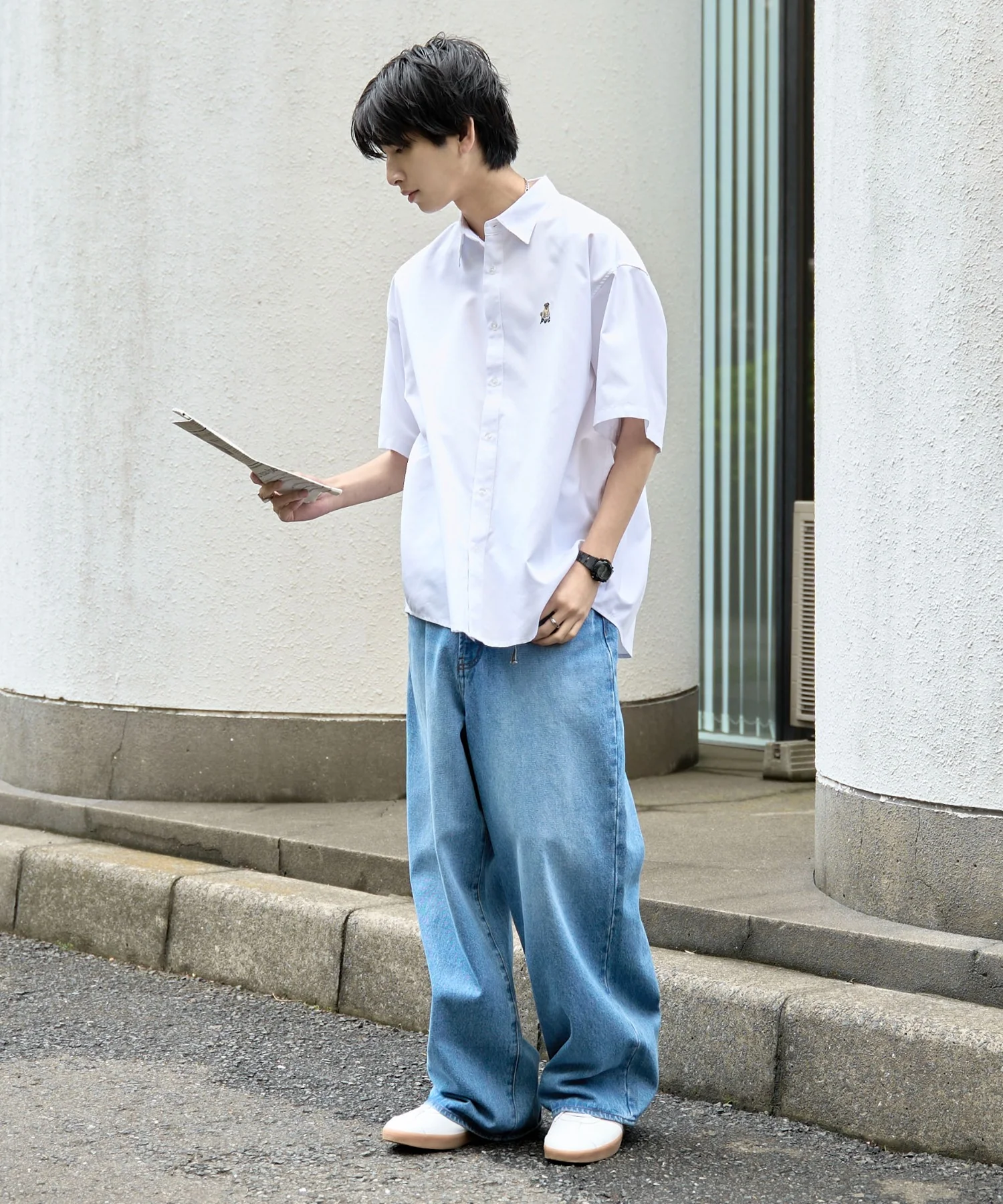 イージーケアオックスフォードワンポイントシャツ(S) - Image 28