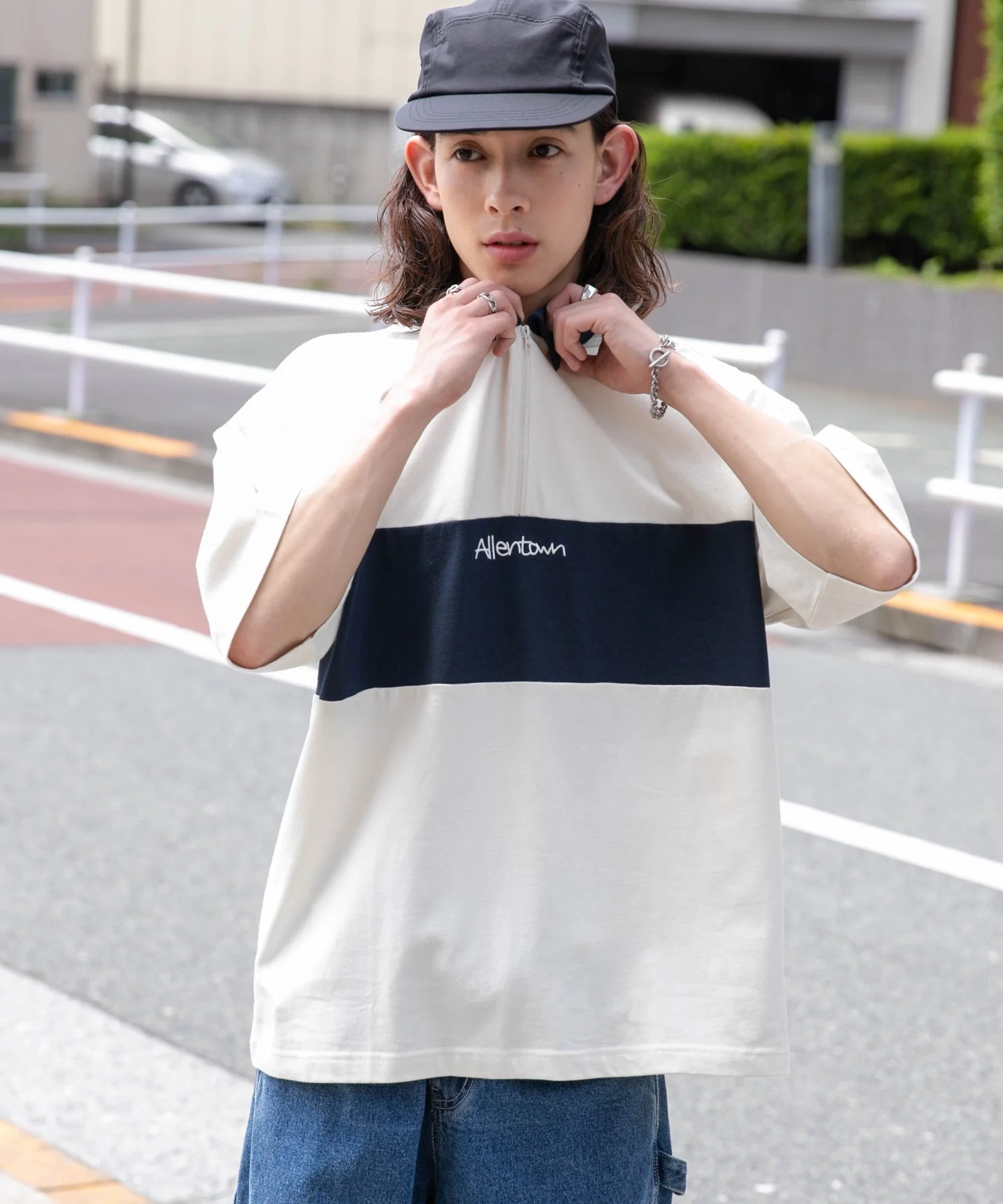 ワンポイントカラーブロックプルオーバー - Image 10