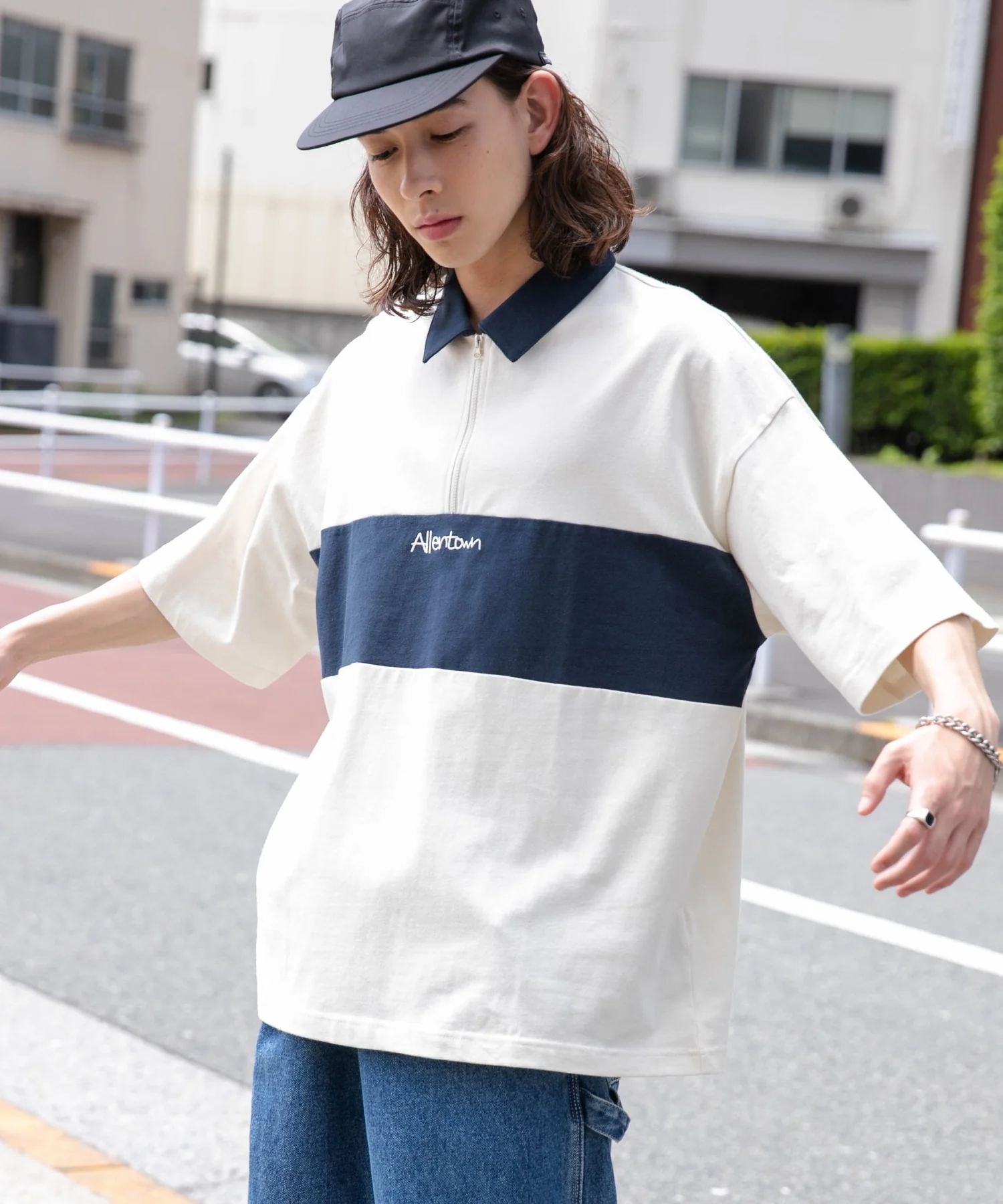ワンポイントカラーブロックプルオーバー - Image 11