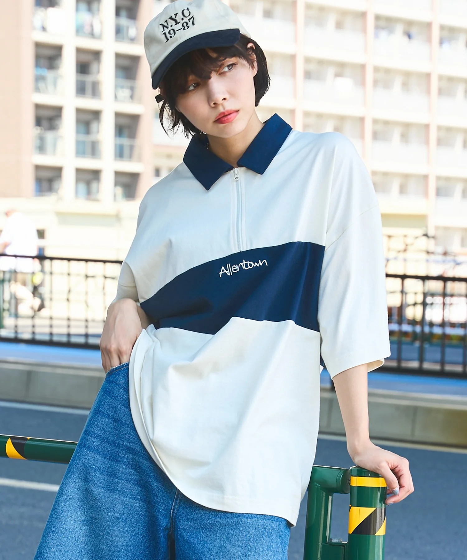 ワンポイントカラーブロックプルオーバー - Image 15