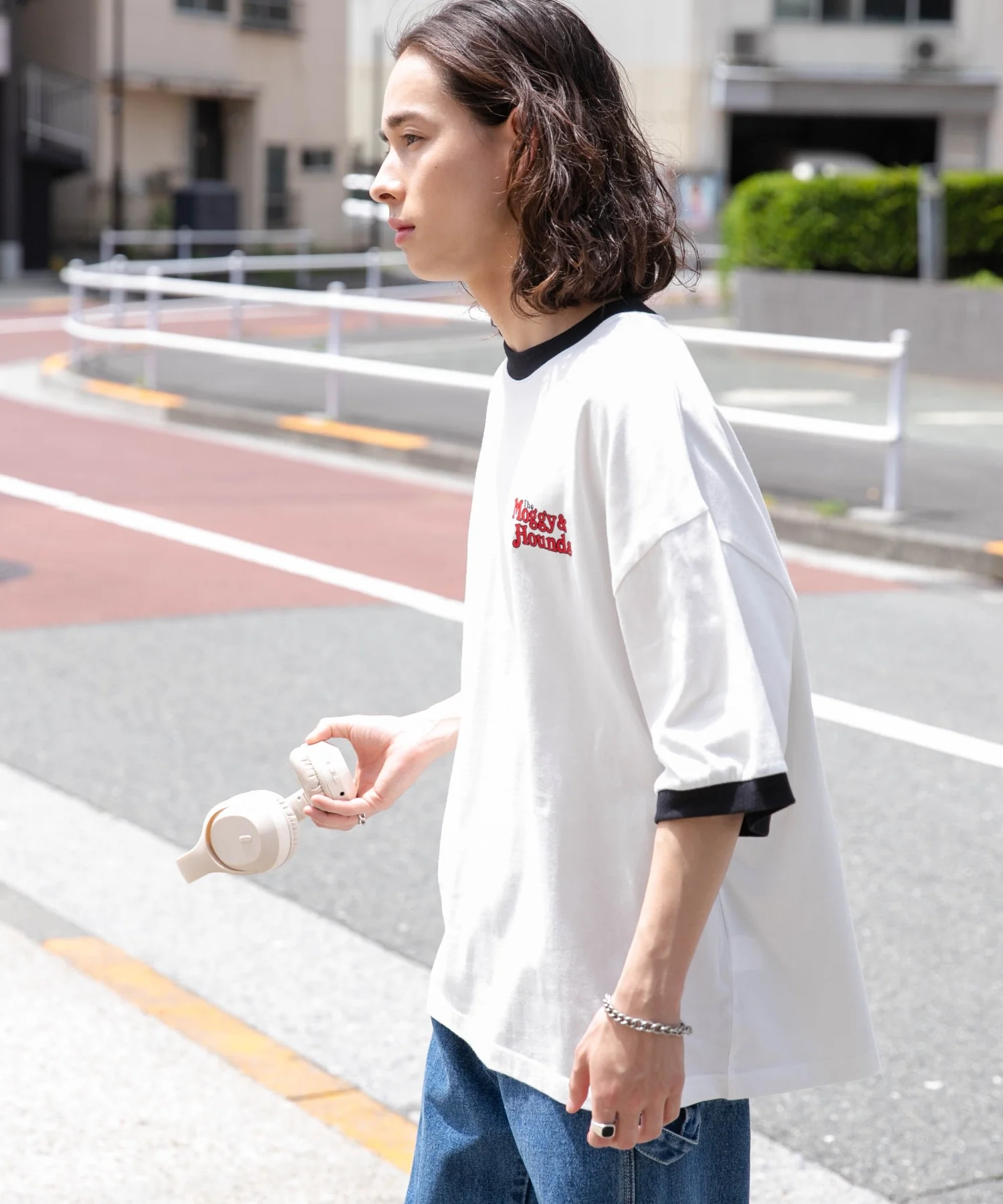 モチーフ刺繍リンガーT - Image 10