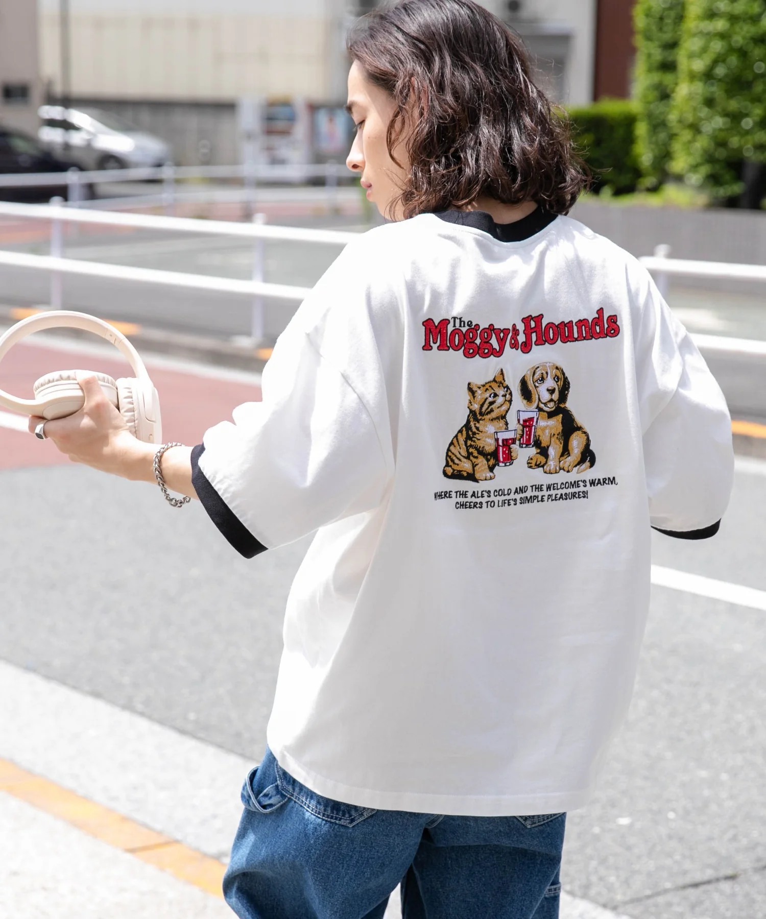 モチーフ刺繍リンガーT - Image 13