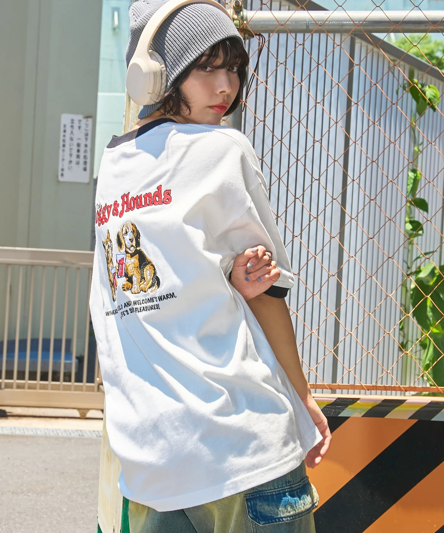 モチーフ刺繍リンガーT - Image 16