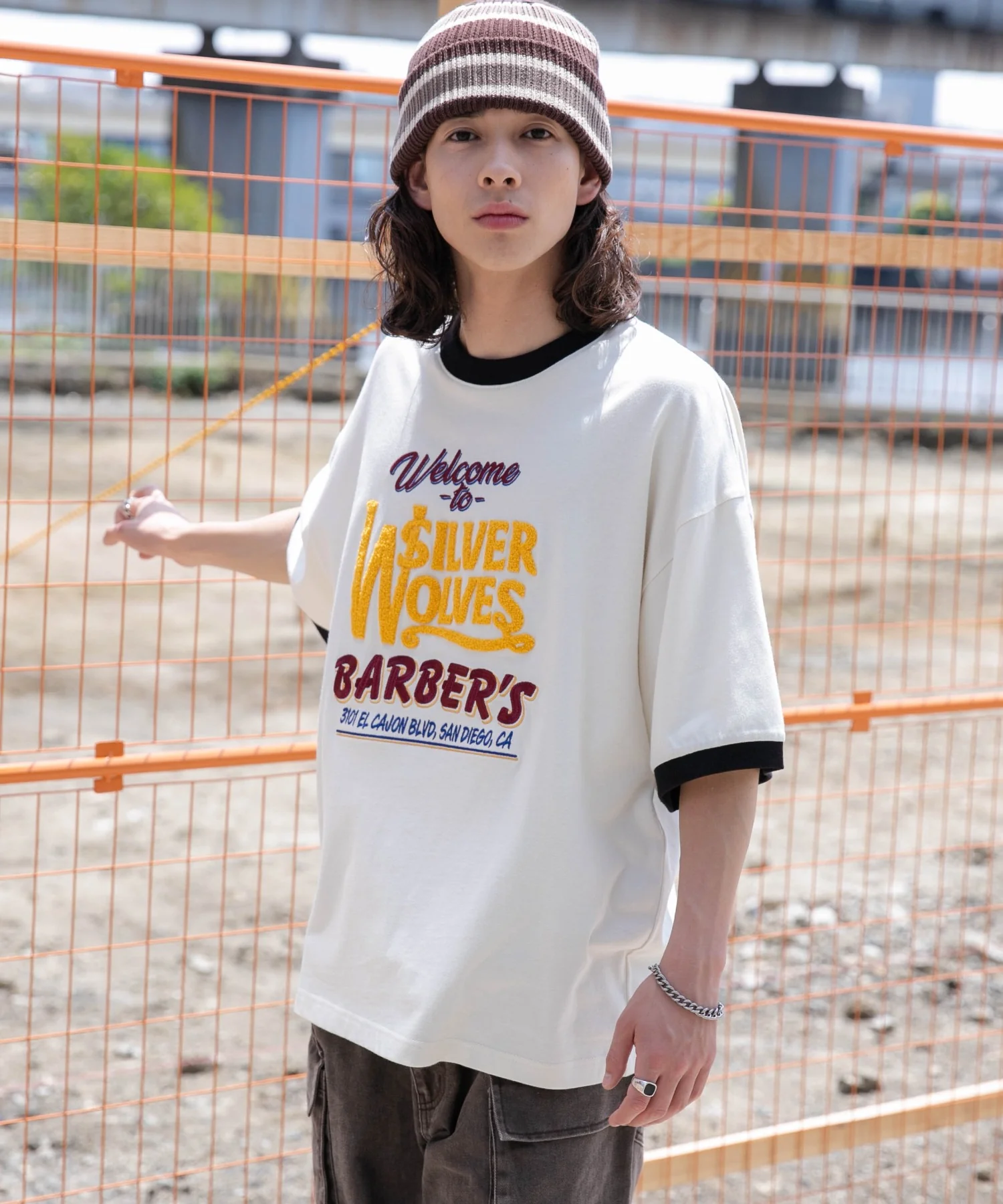 モチーフ刺繍リンガーT - Image 19