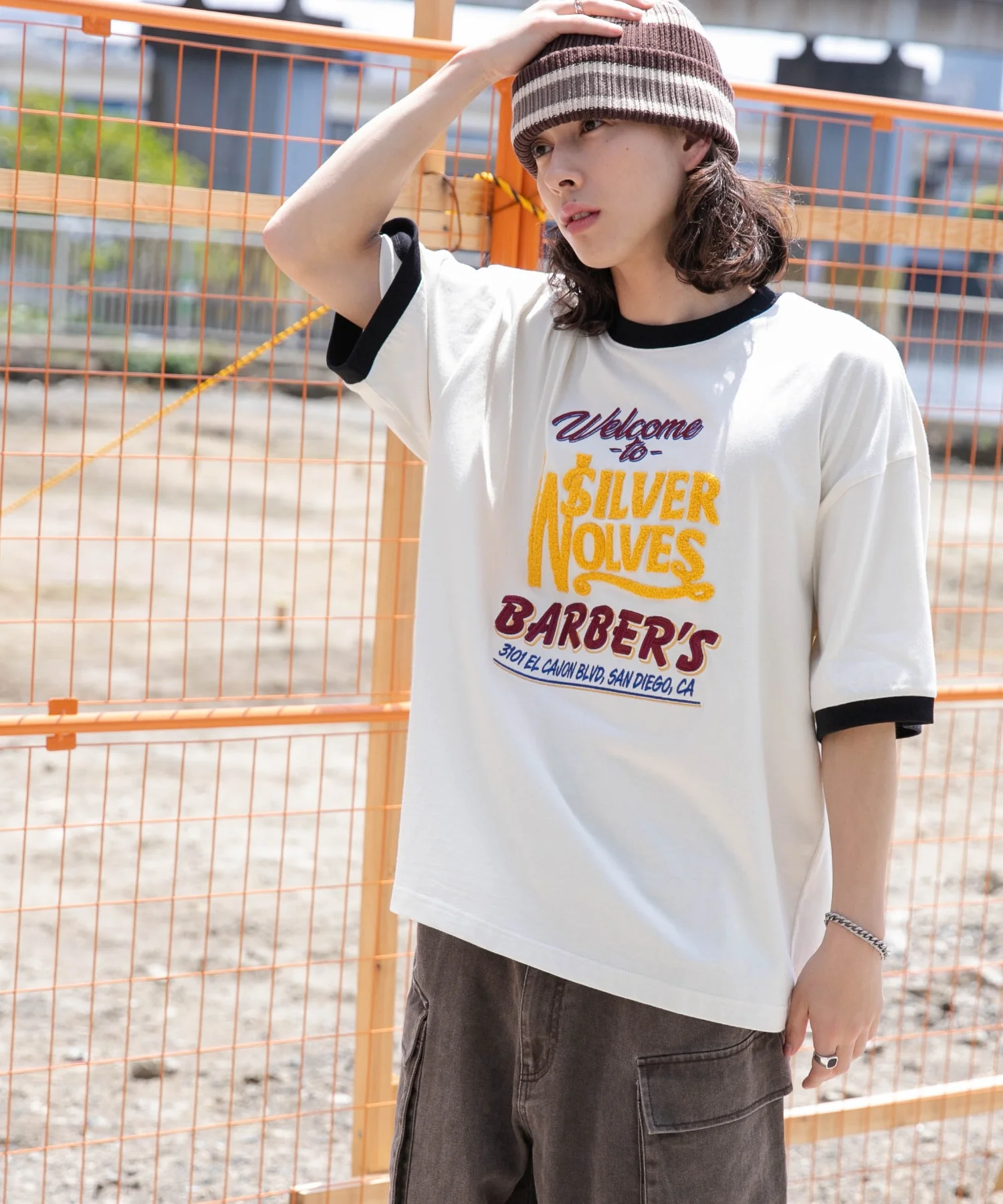 モチーフ刺繍リンガーT - Image 20