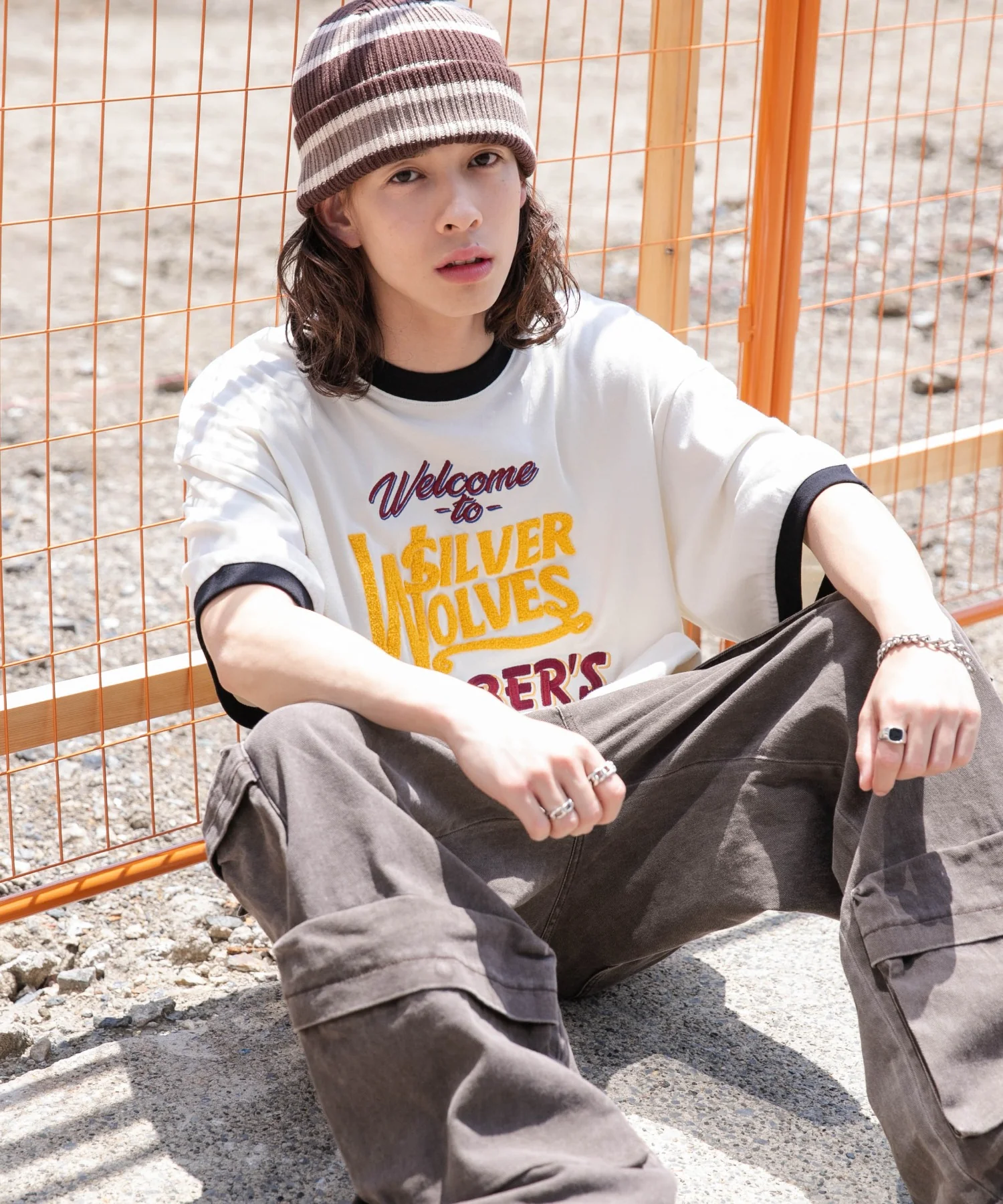 モチーフ刺繍リンガーT - Image 22
