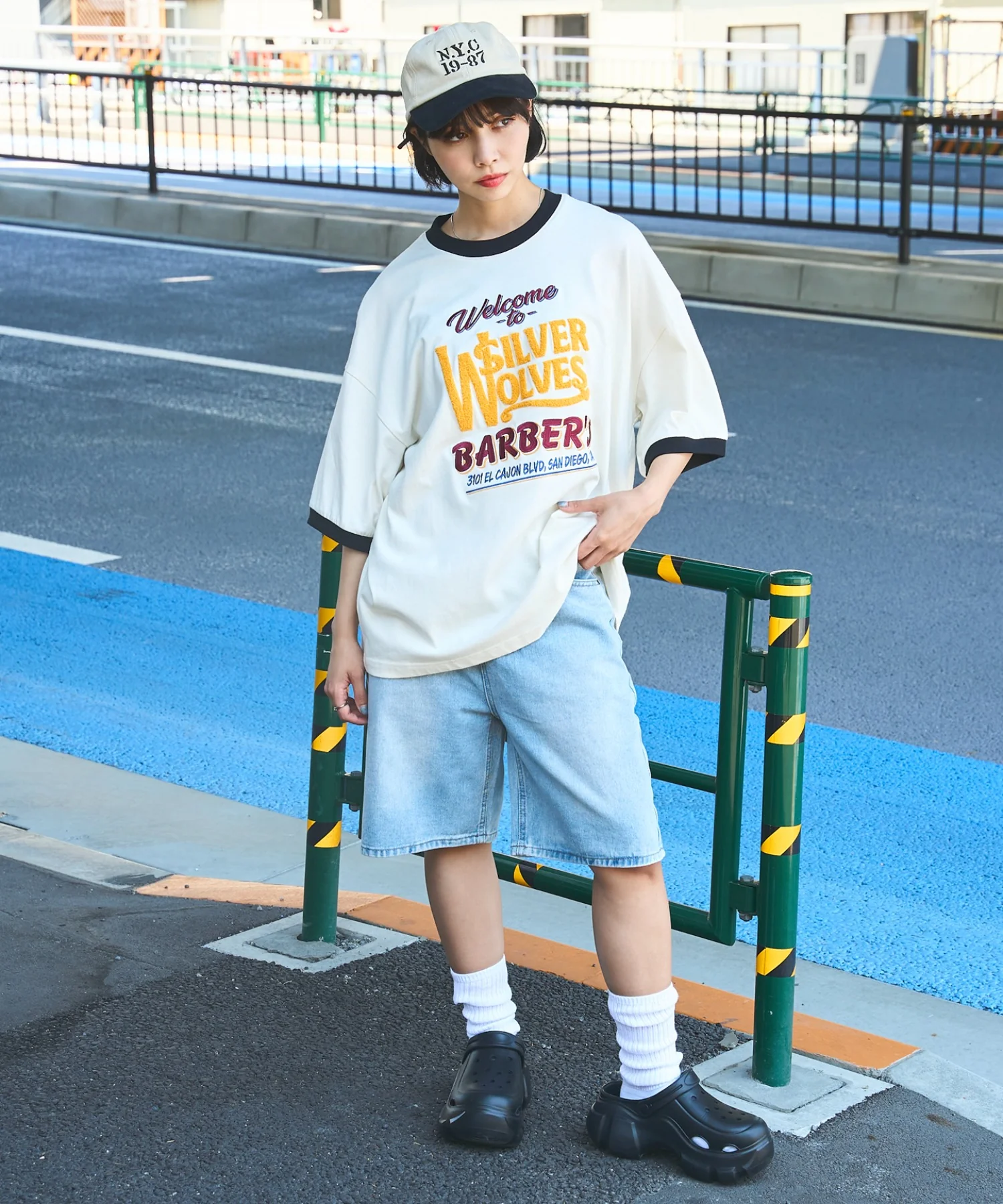 モチーフ刺繍リンガーT - Image 28