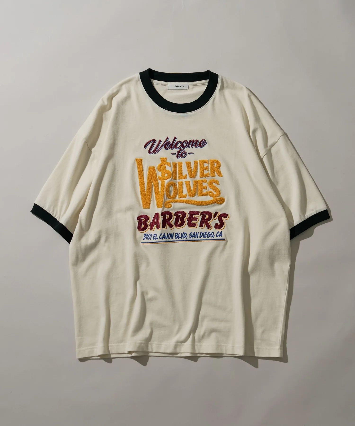 モチーフ刺繍リンガーT - Image 33