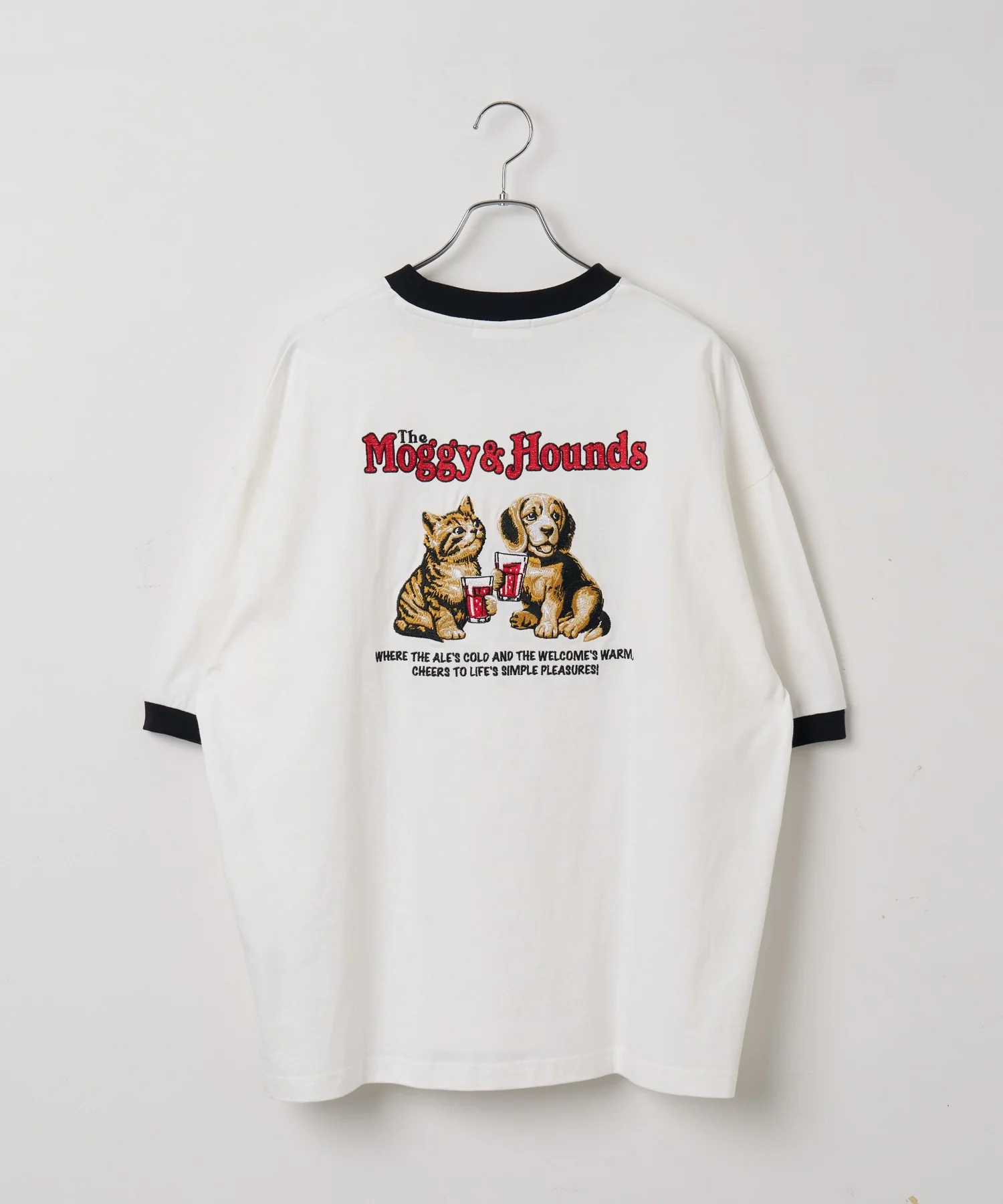 モチーフ刺繍リンガーT - Image 35