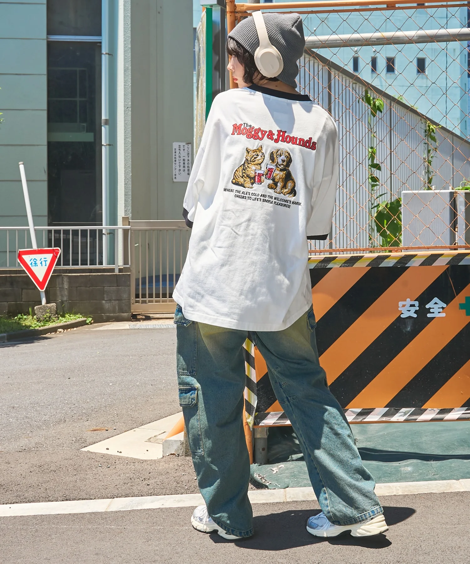 モチーフ刺繍リンガーT - Image 4