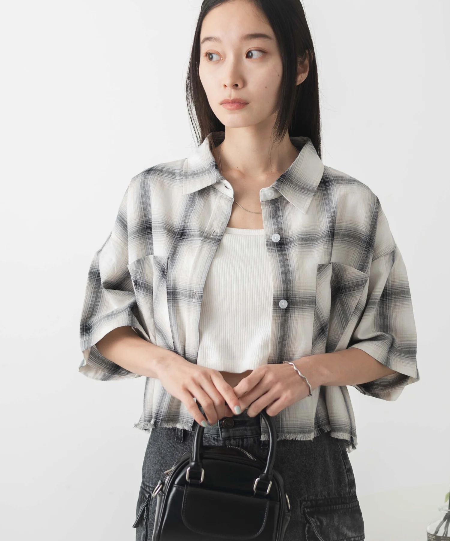 オンブレチェックショートシャツ - Image 10