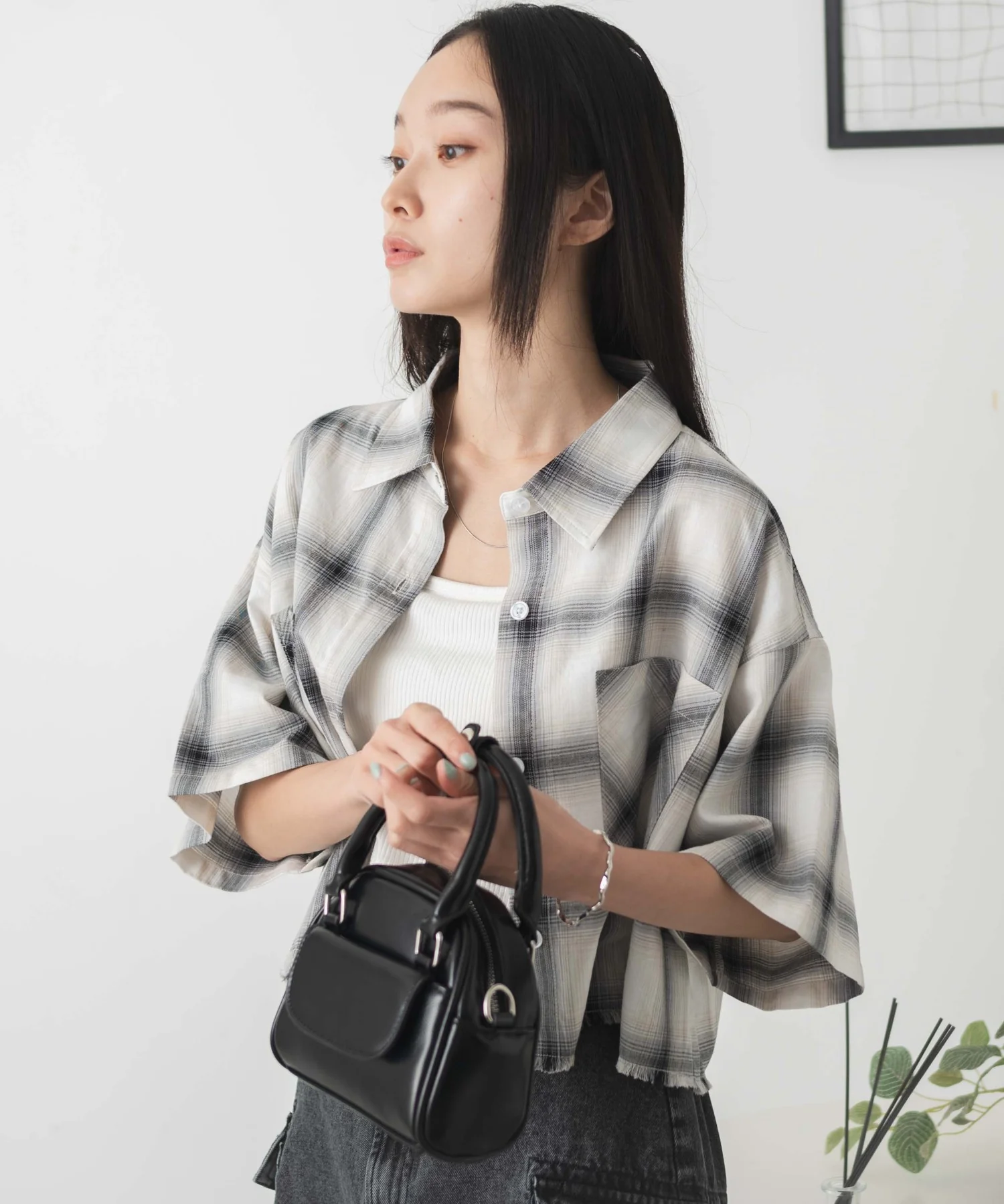 オンブレチェックショートシャツ - Image 11