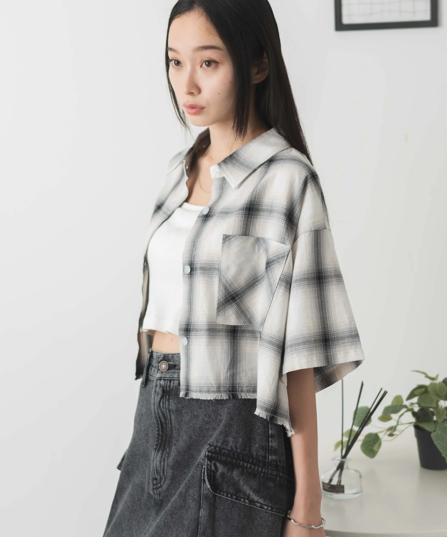 オンブレチェックショートシャツ - Image 12