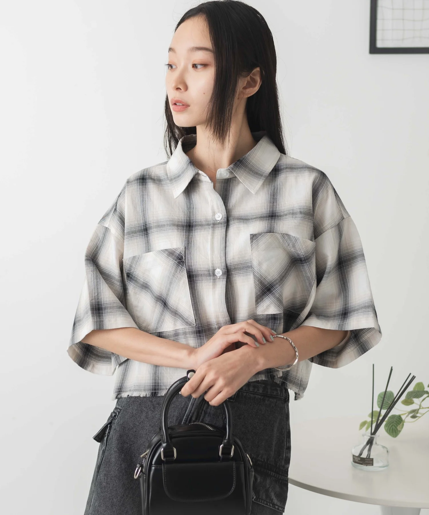 オンブレチェックショートシャツ - Image 13