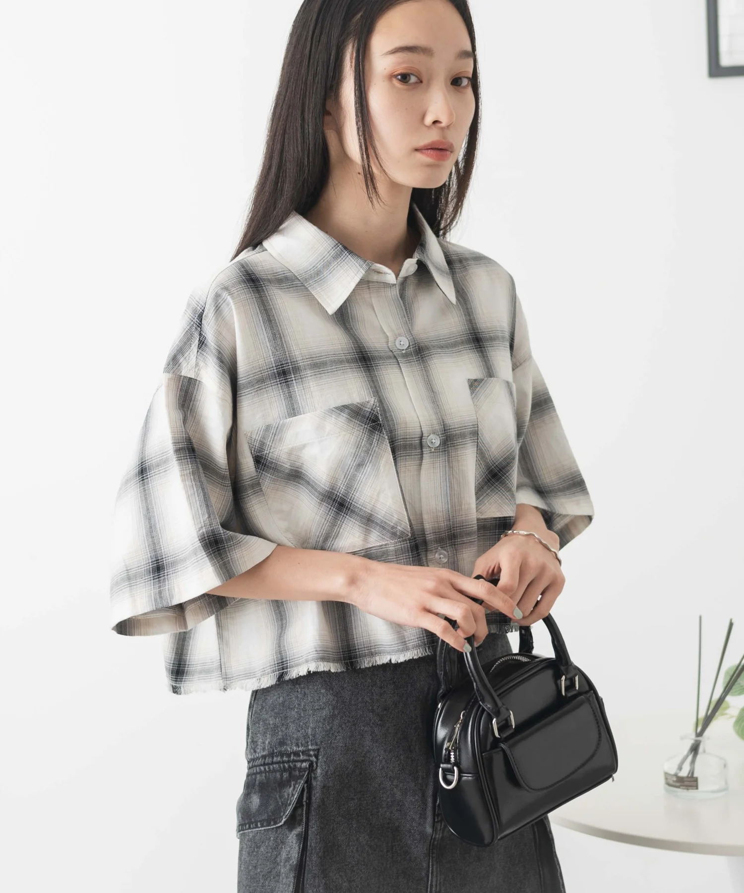 オンブレチェックショートシャツ - Image 14
