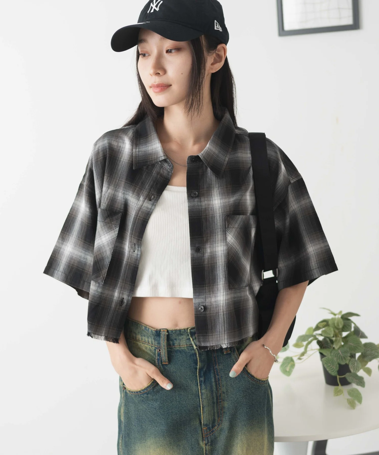 オンブレチェックショートシャツ - Image 6