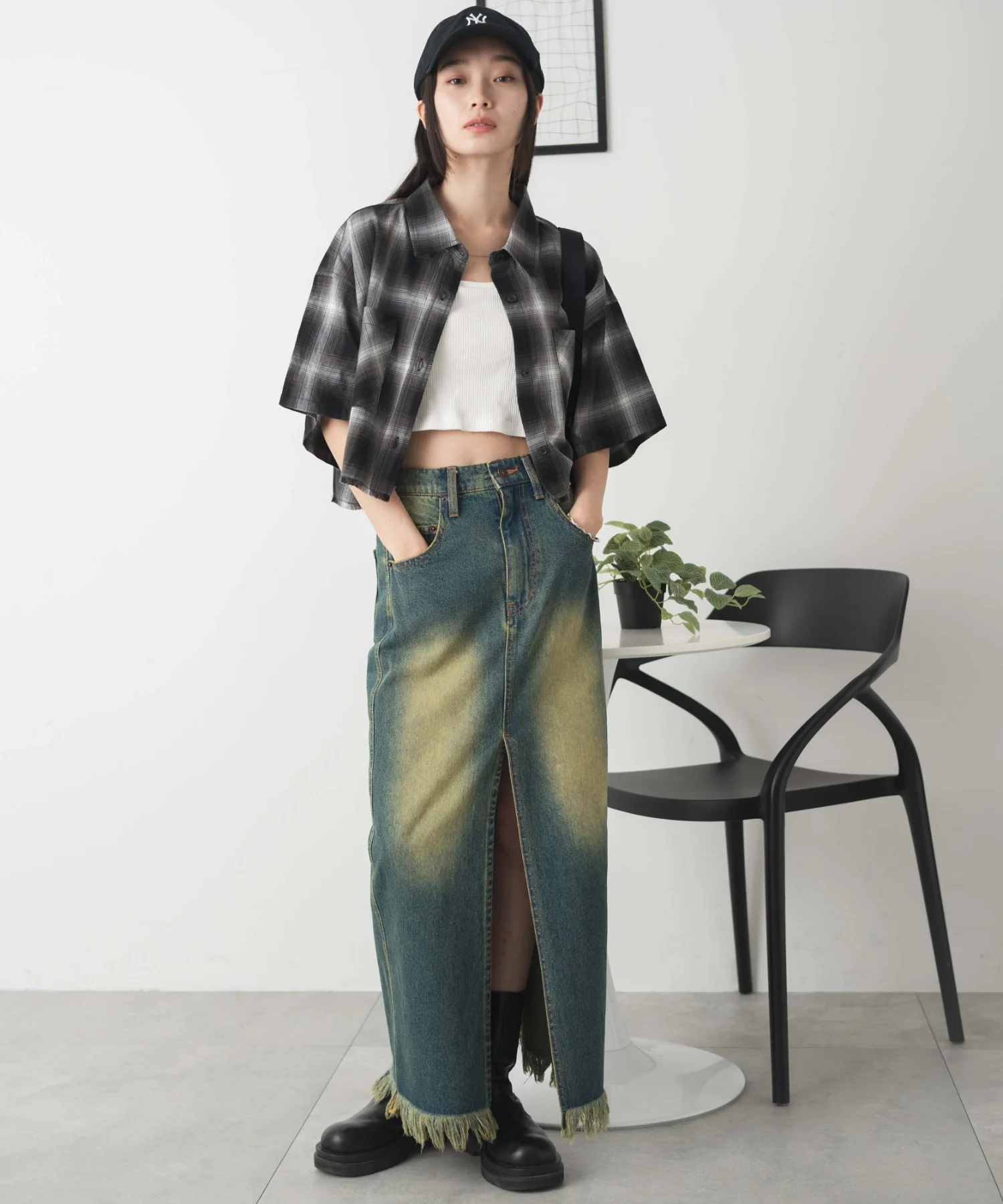 オンブレチェックショートシャツ - Image 9