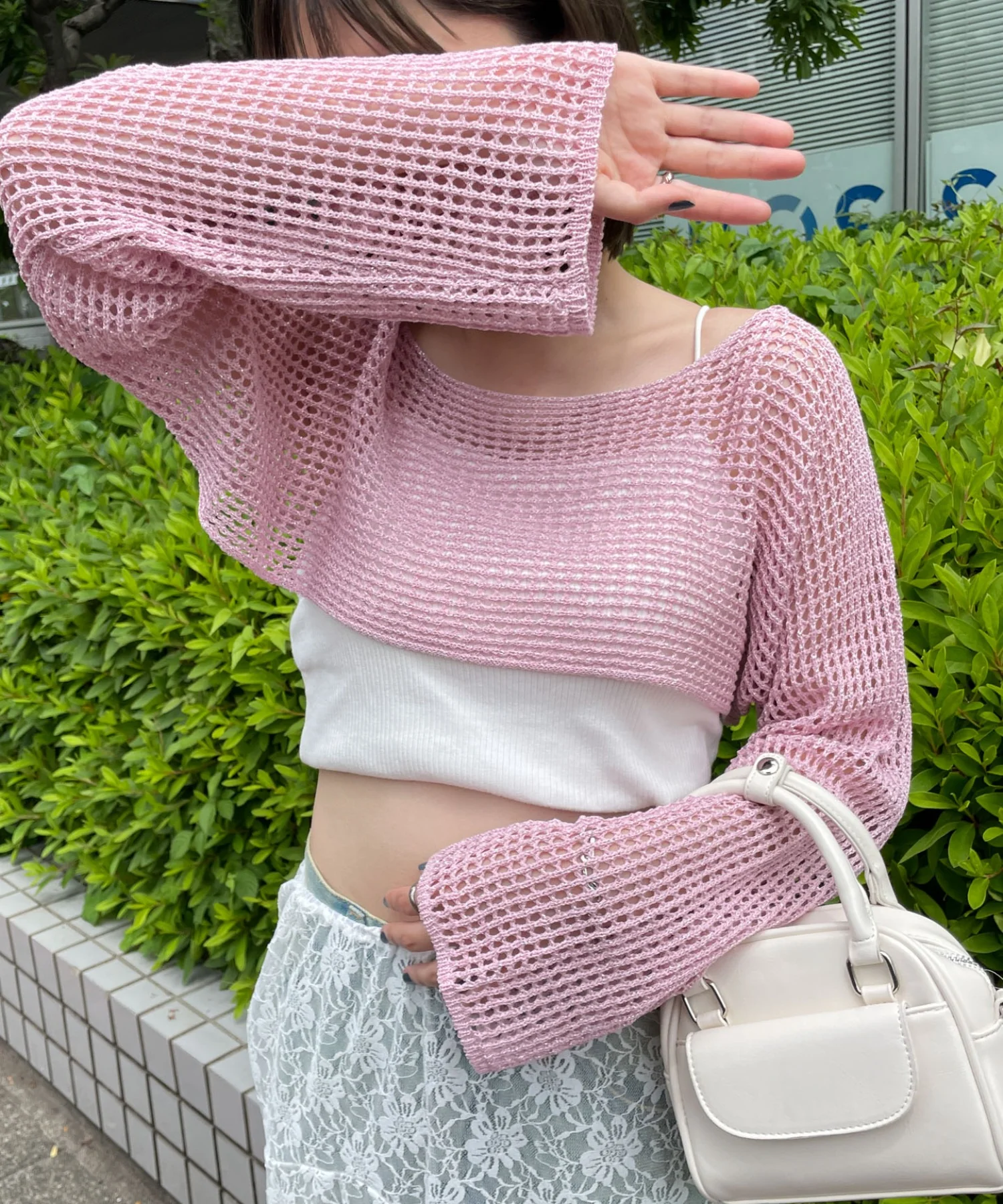 ラメショートニットプルオーバー - Image 10