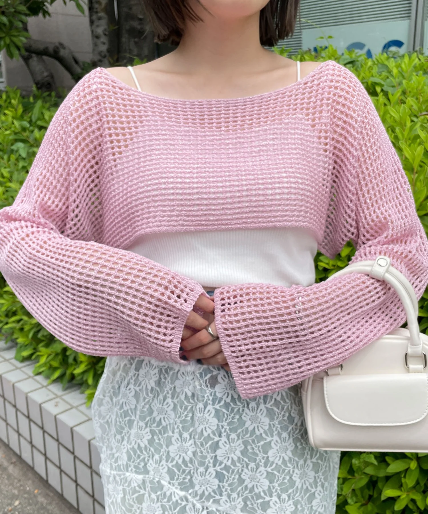 ラメショートニットプルオーバー - Image 8