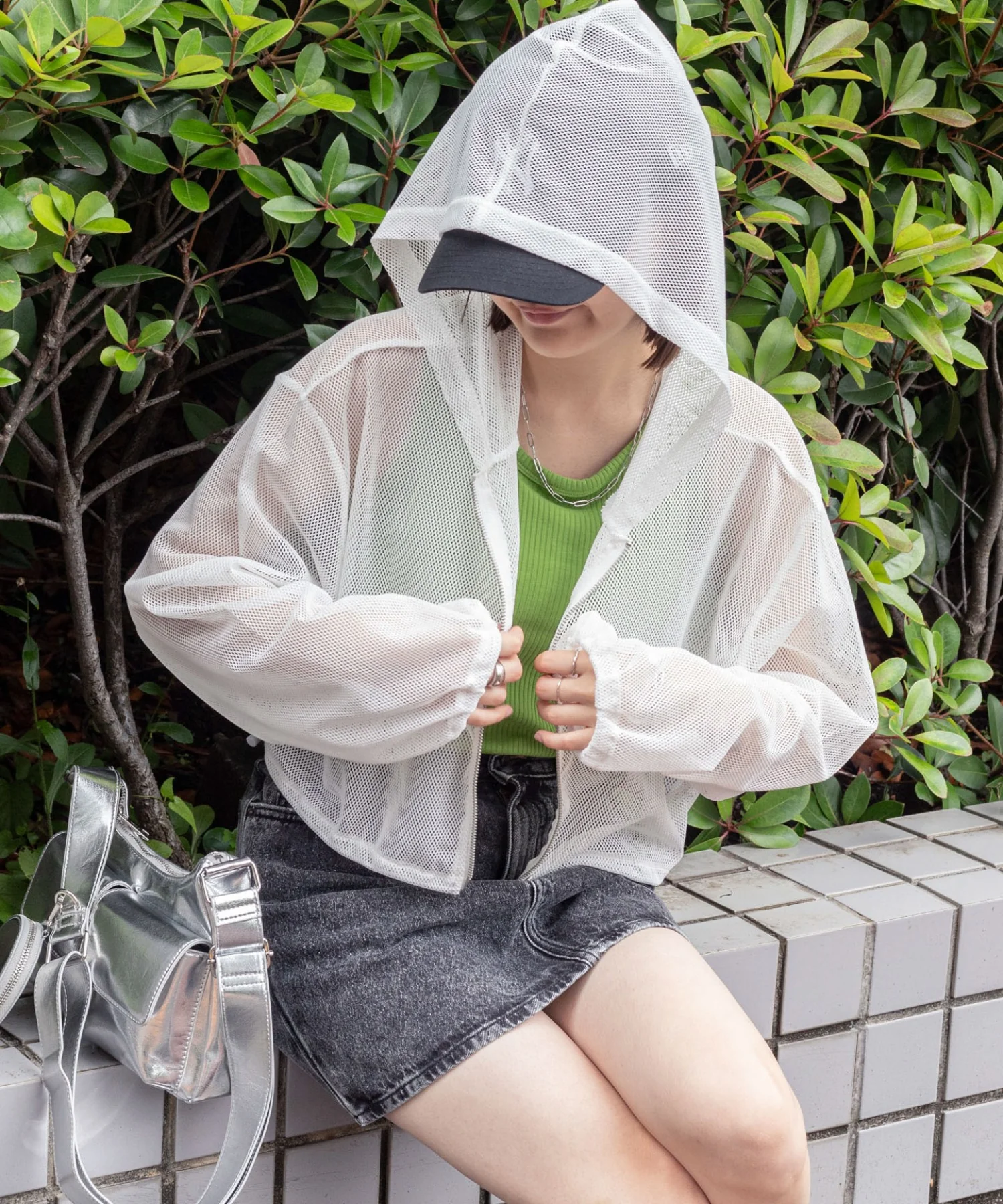 ダブルジップメッシュパーカー - Image 9